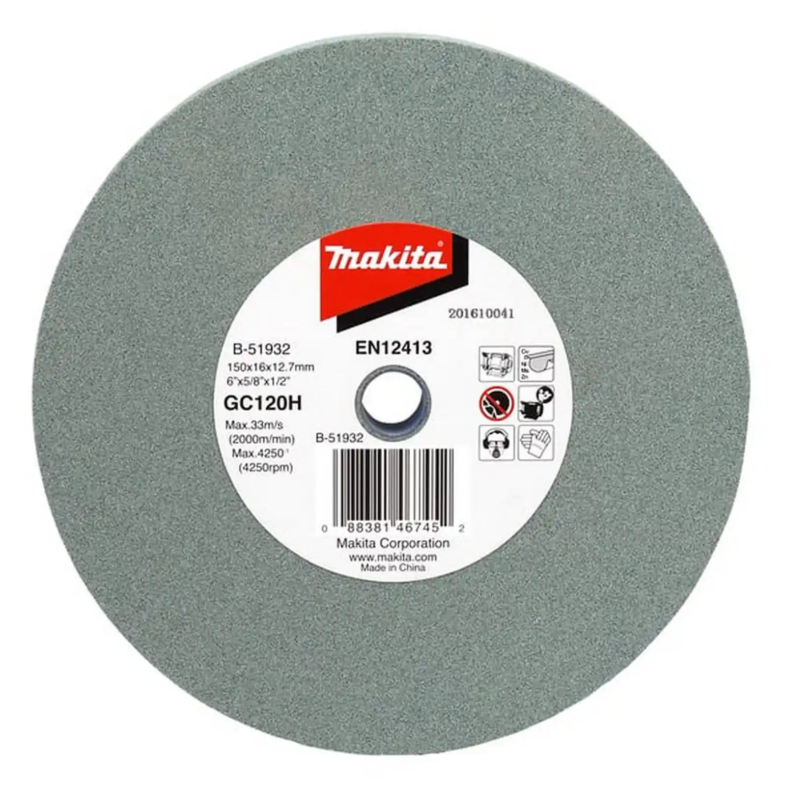 Abrazive Makita - Disc de polisare, 150X12, 7X16mm, P120, Makita