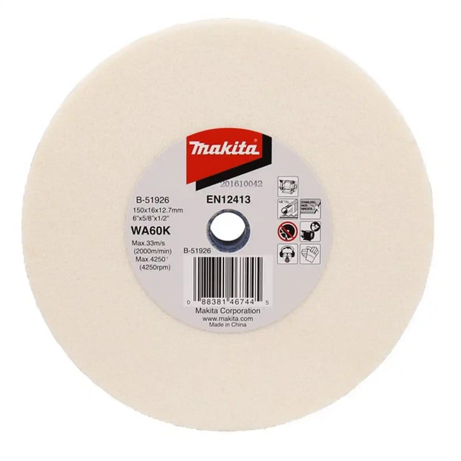 Abrazive Makita - Disc de polisare, 150X16X12, 7mm, WP60K, Makita