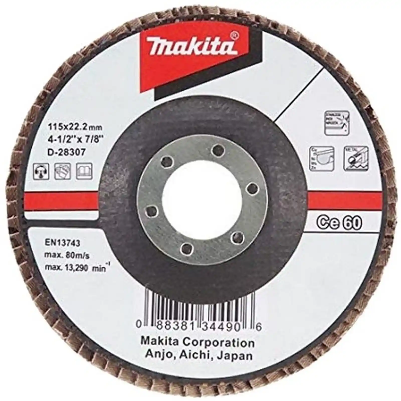 Accesorii Makita - DISC SLEFUIRE EVANTAI 115X22.23 #CE60, Makita