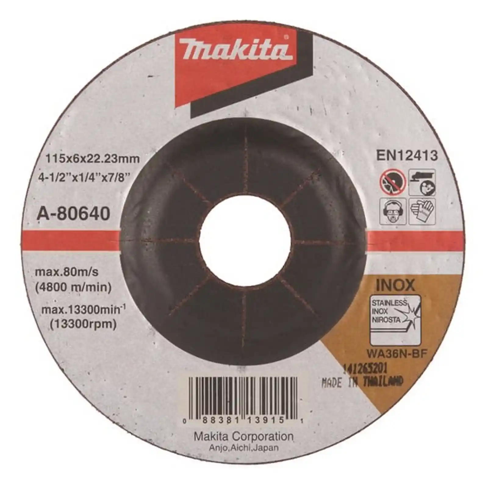 Abrazive Makita - Disc slefuire INOX, 115X6X22, Makita