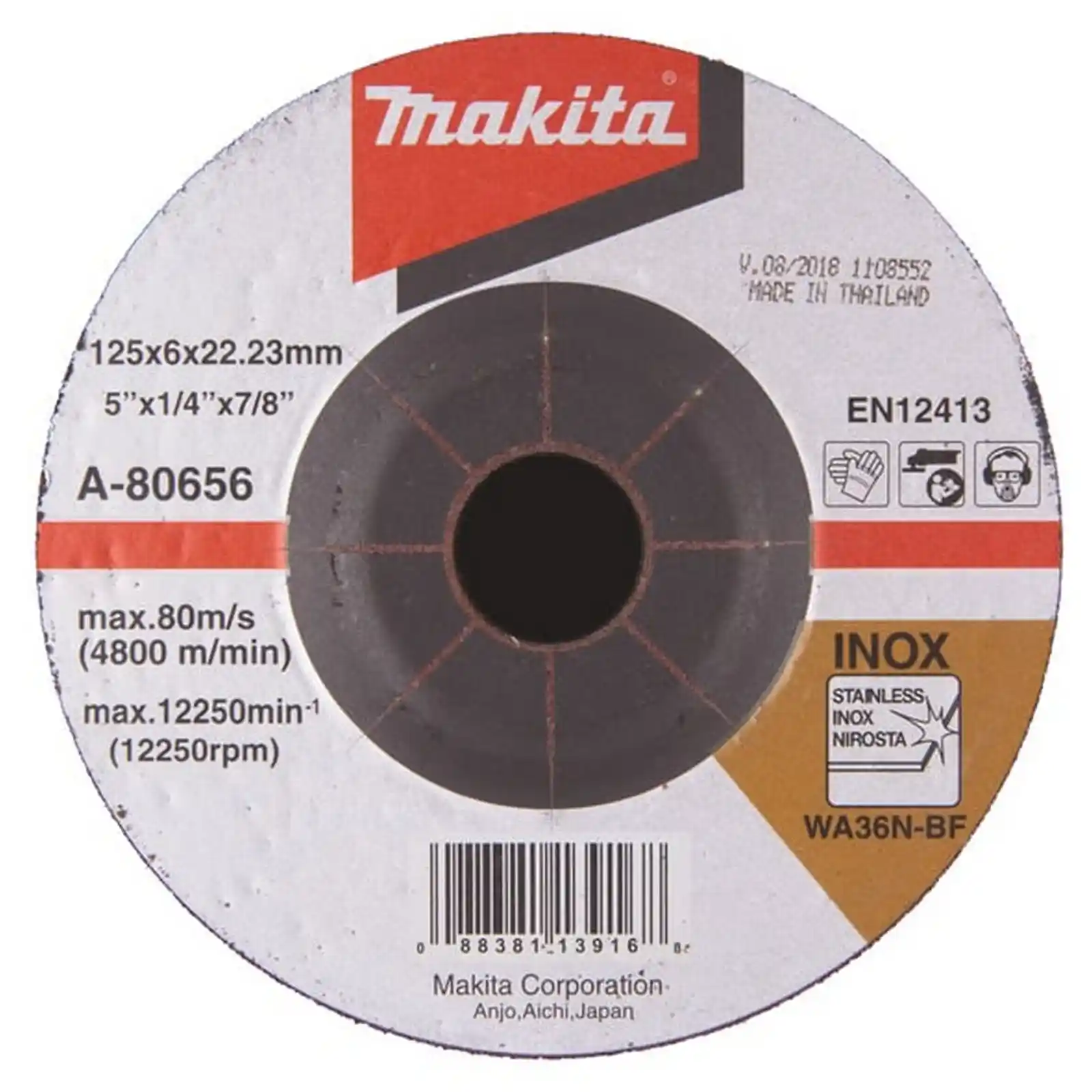 Abrazive Makita - Disc slefuire INOX, 125x6, 0x22, 23, Makita
