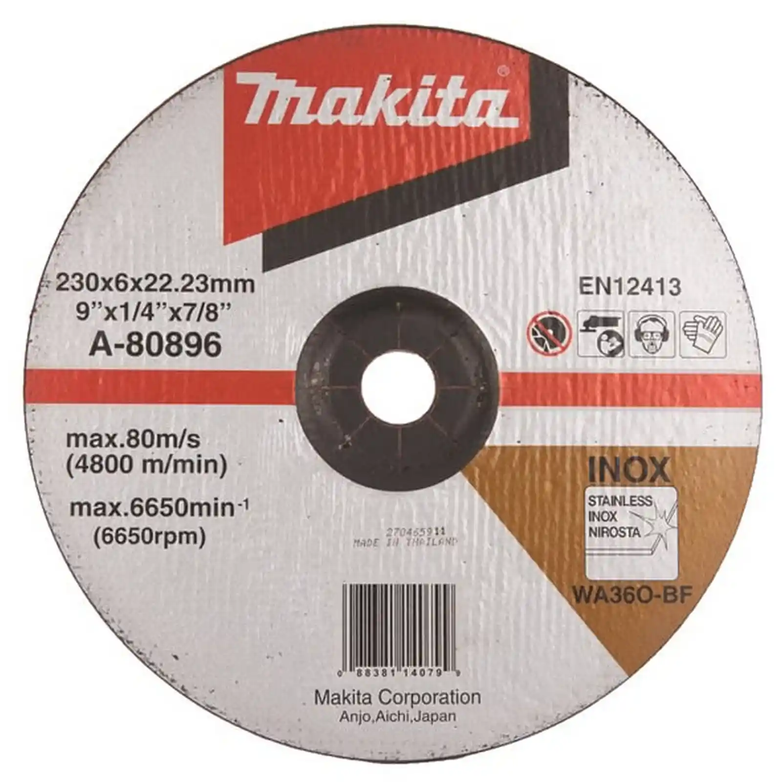 Abrazive Makita - Disc slefuire INOX, 230X6X22, Makita