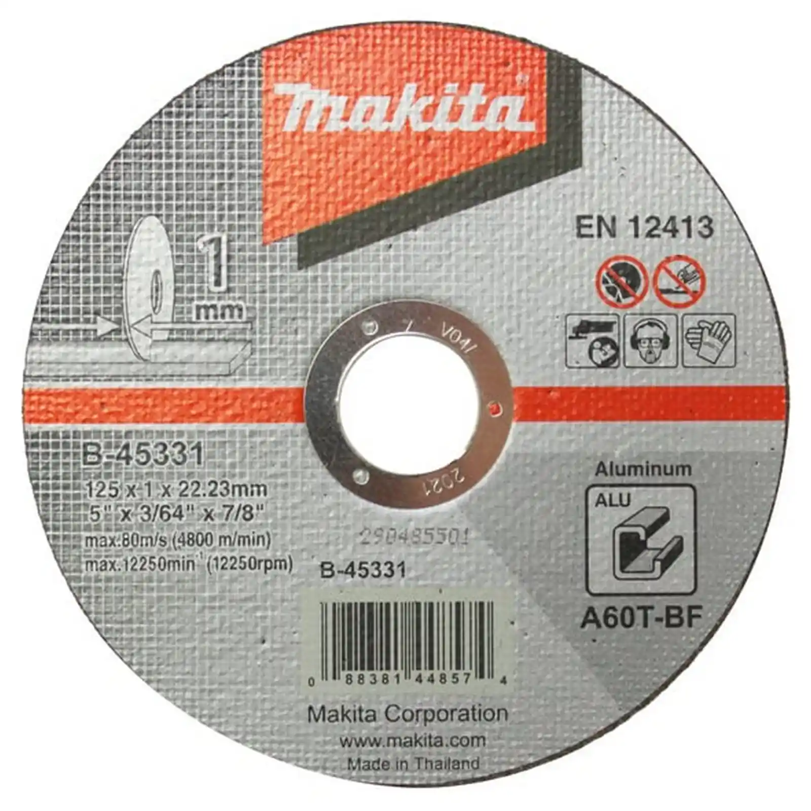 Abrazive Makita - DISC TAIERE ALUMINUM, 125X1.0X22.23, Makita