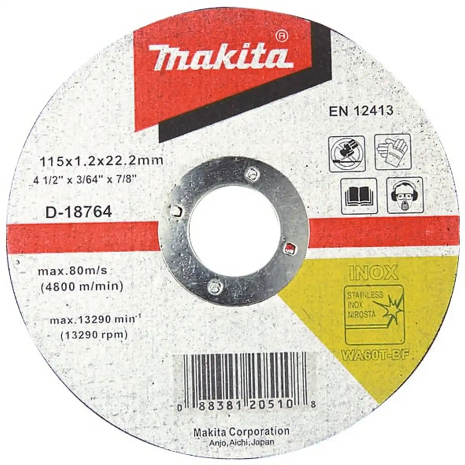 Abrazive Makita - DISC TAIERE INOX, 115X1, 2