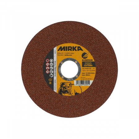 Taiere si slefuire Mirka - Disc taiere Mirka PRO 125x1,6x22,2mm M1A46N-BF Aluminiu, 25 bucati/pachet, Mirka