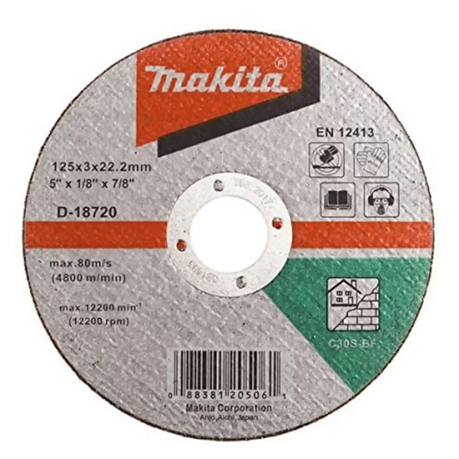 Accesorii Makita - DISC TAIERE PIATRA, 125X3X22.23, PC30S, Makita