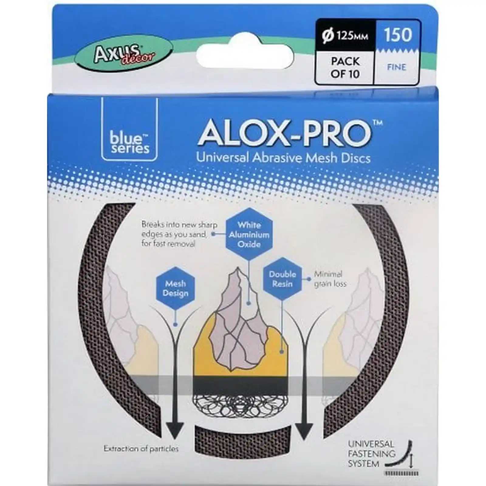 Promotii si oferte - Discuri de Plasa Abraziva Alox-Pro, P150, Pachet de 10, Axus