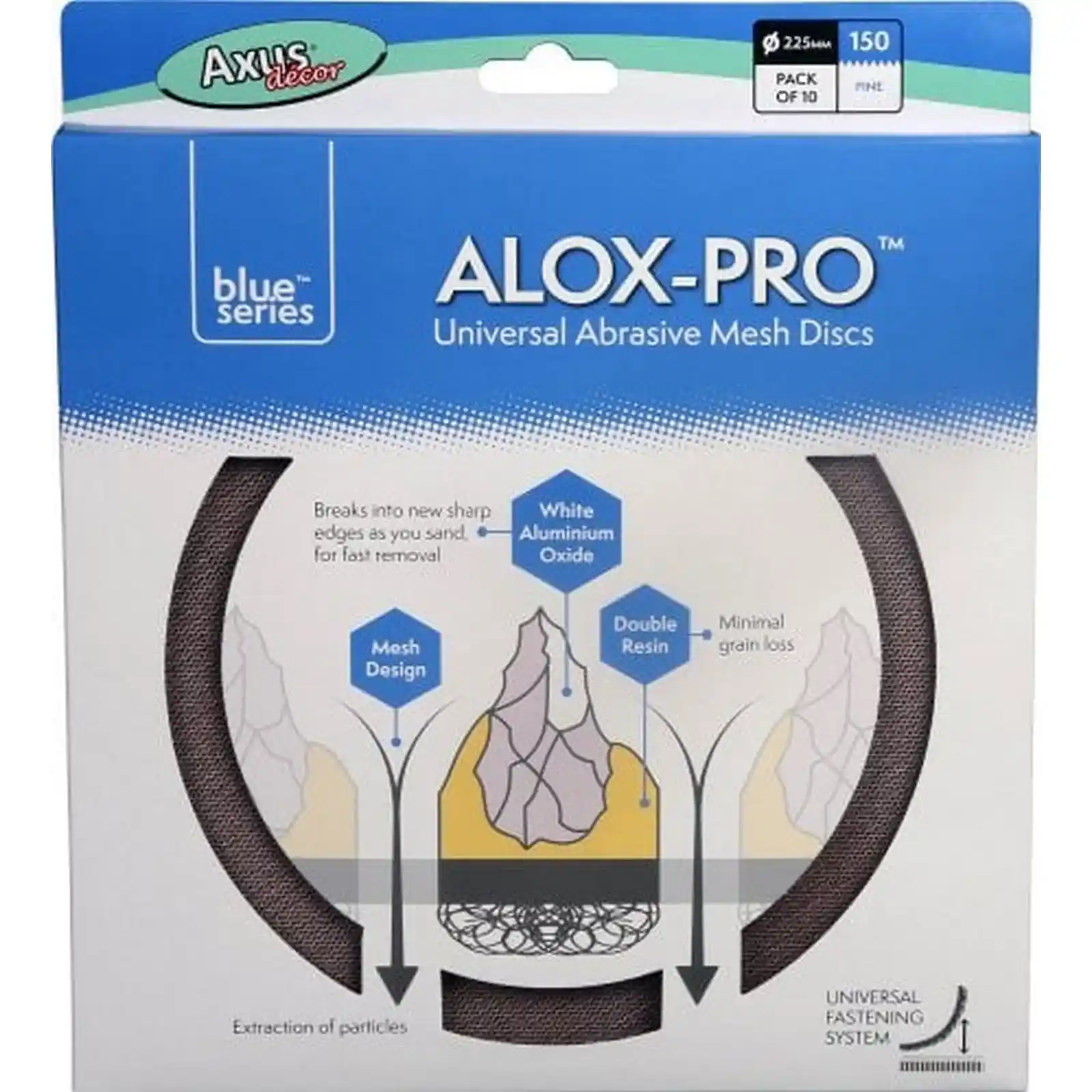 Promotii si oferte - Discuri de Plasa Abraziva Alox-Pro, P150, Pachet de 10, Axus