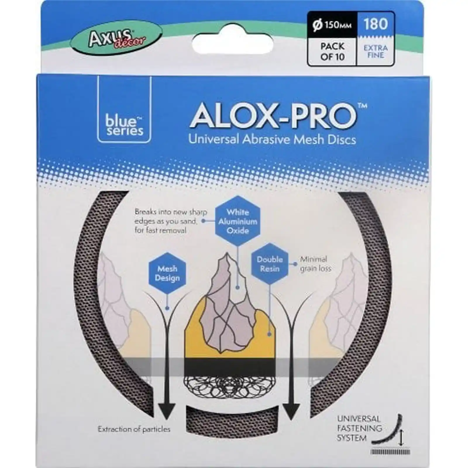 Promotii si oferte - Discuri de Plasa Abraziva Alox-Pro, P180, Pachet de 10, Axus
