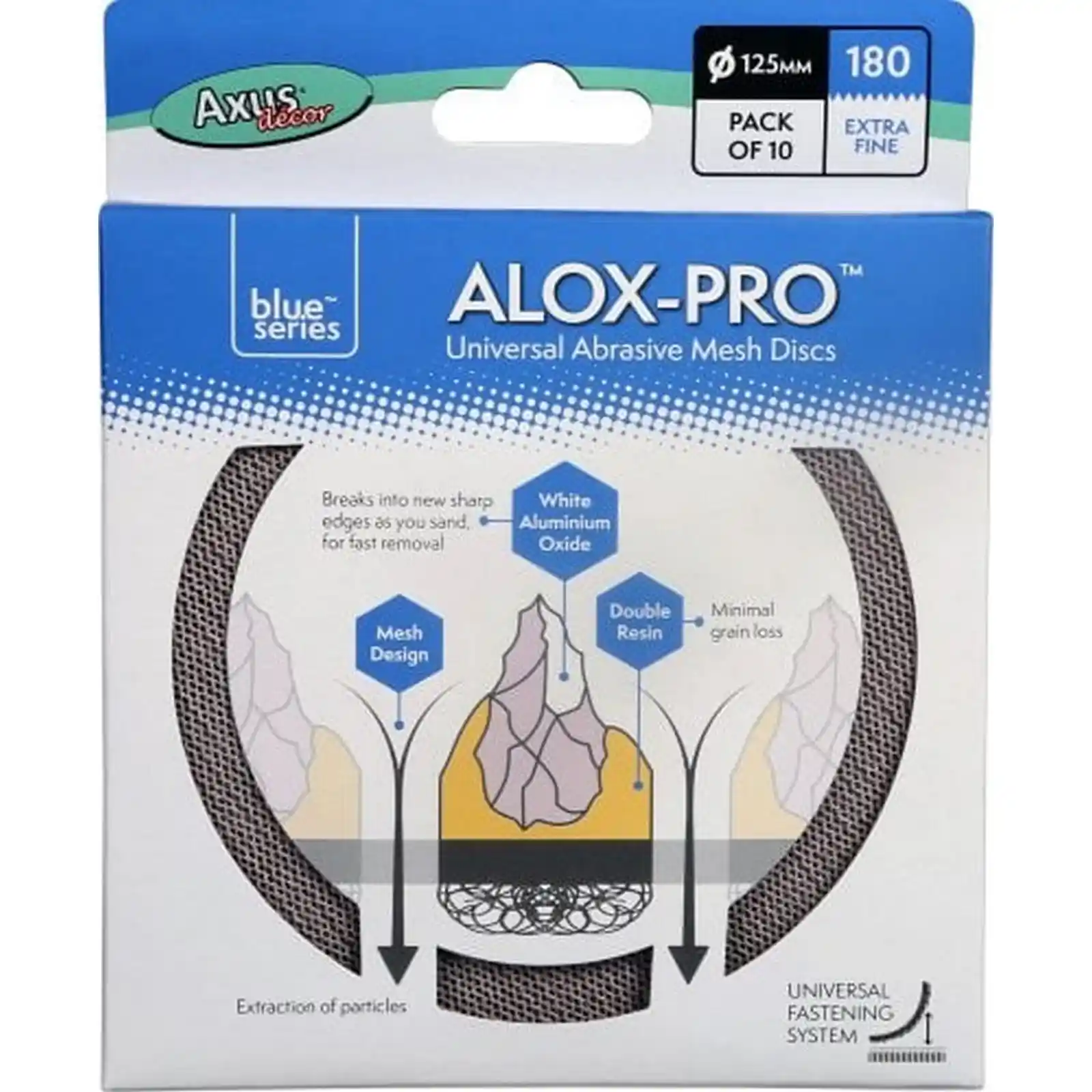 Promotii si oferte - Discuri de Plasa Abraziva Alox-Pro, P180, Pachet de 10, Axus