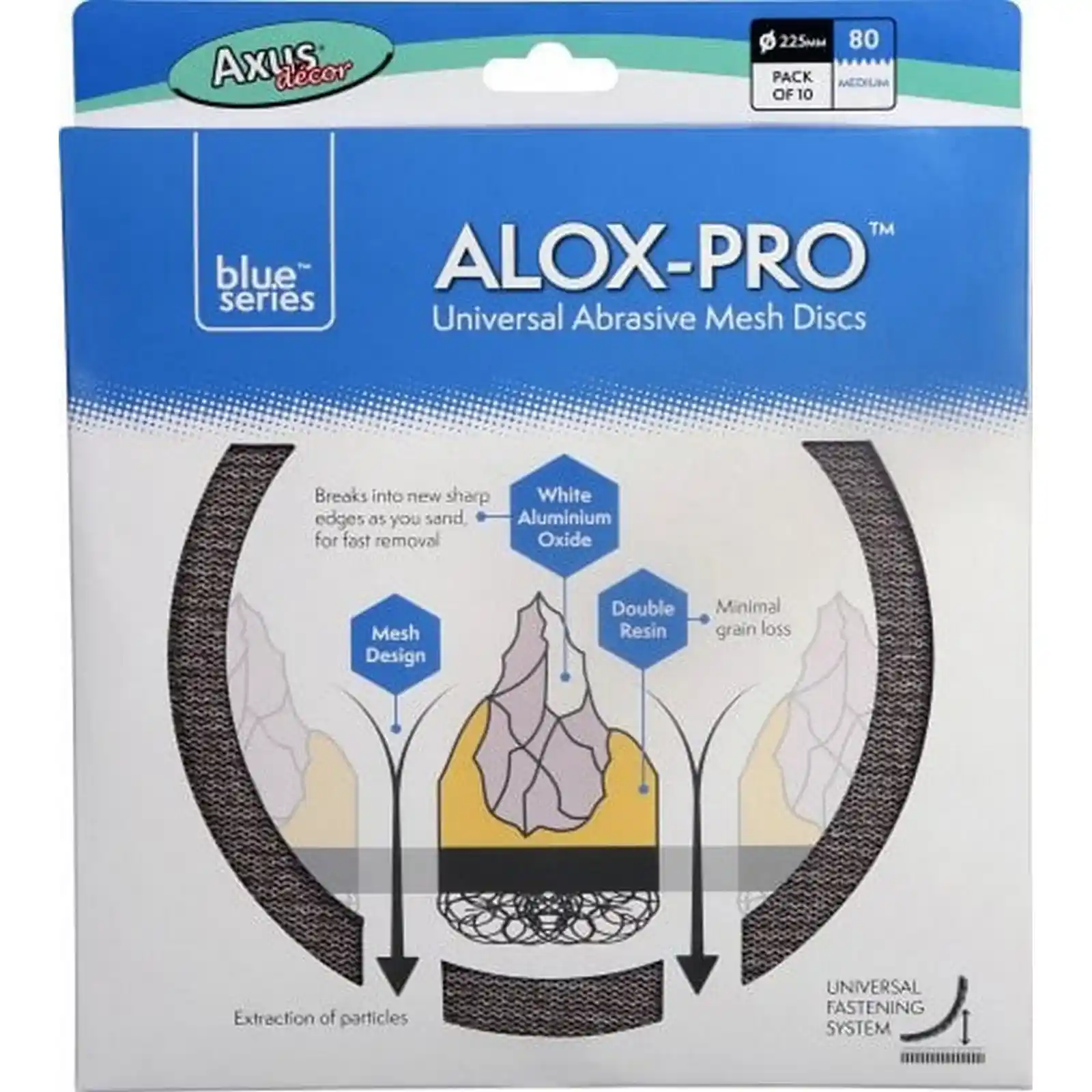 Promotii si oferte - Discuri de Plasa Abraziva Alox-Pro, P80, Pachet de 10, Axus