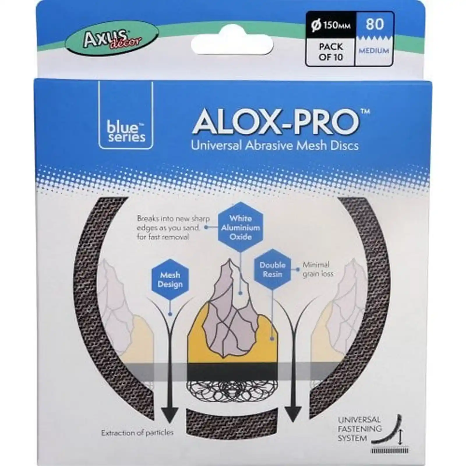 Promotii si oferte - Discuri de Plasa Abraziva Alox-Pro, P80, Pachet de 10, Axus