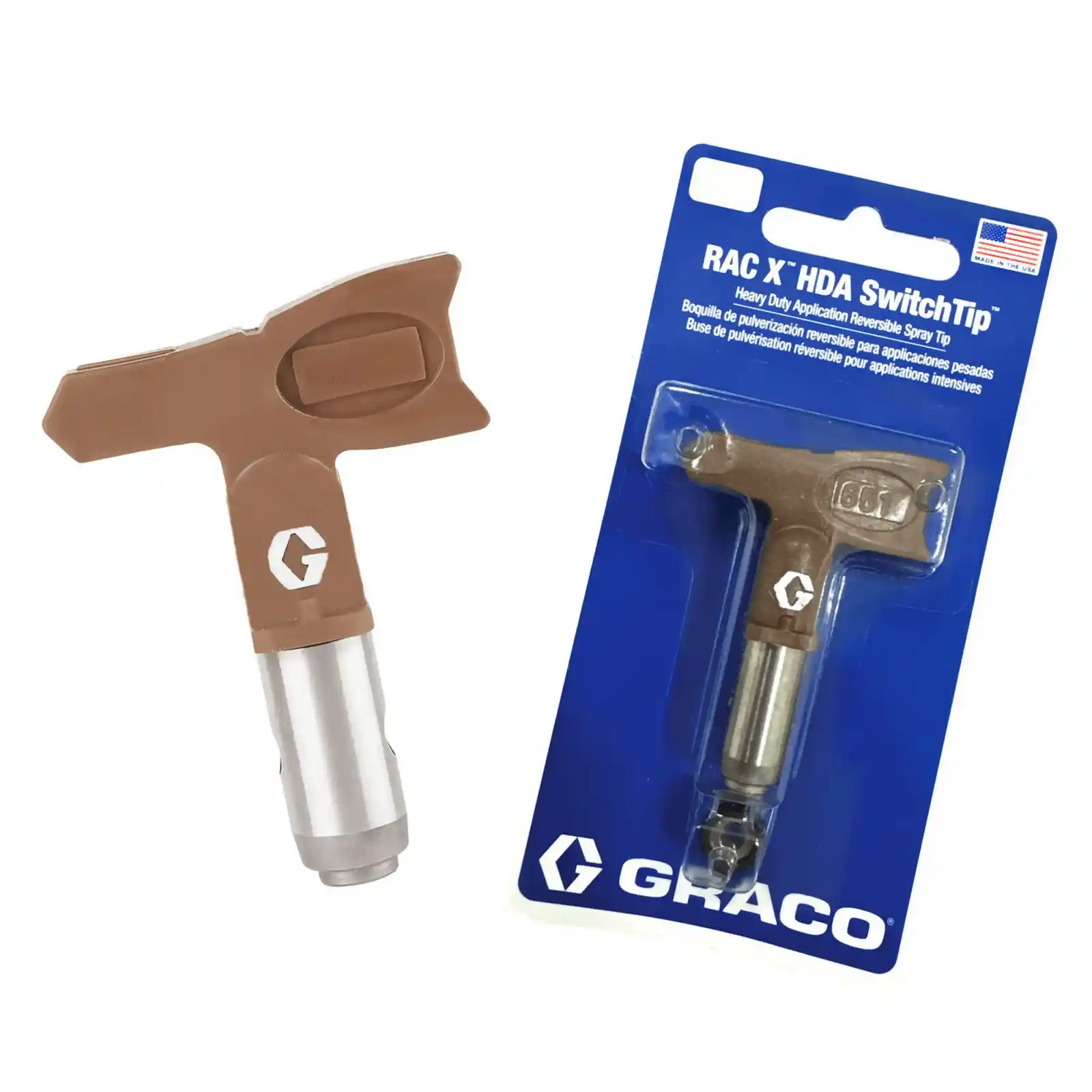 Duza, airless, Graco, RAC X pentru Glet 651, 0.051, inch, 1, 30 mm, Unghi de pulverizare 60 ° HDA651 [1]