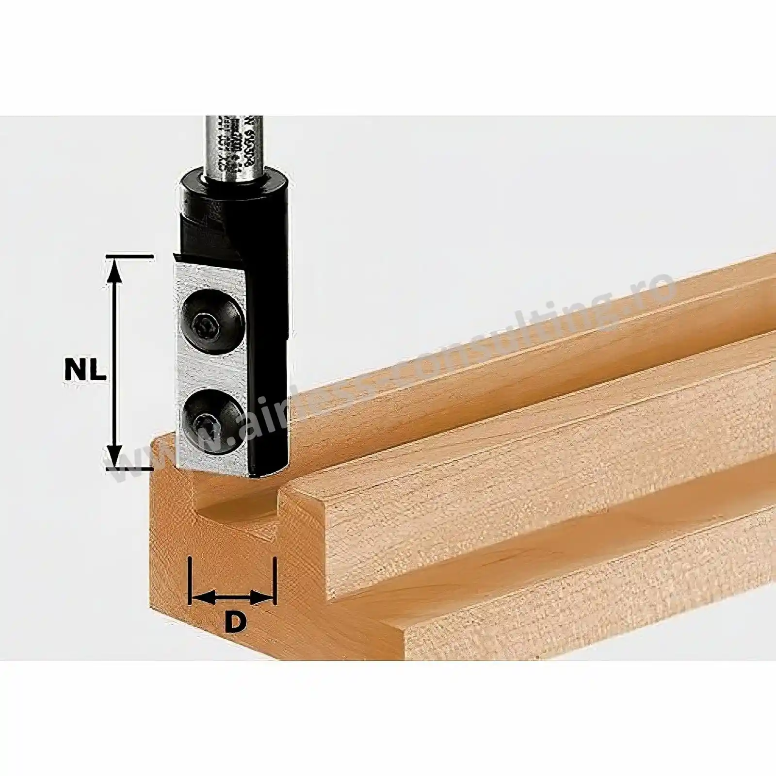 Freza de canelare cu placute amovibile HW S8 D12/30 WP Z1 Festool