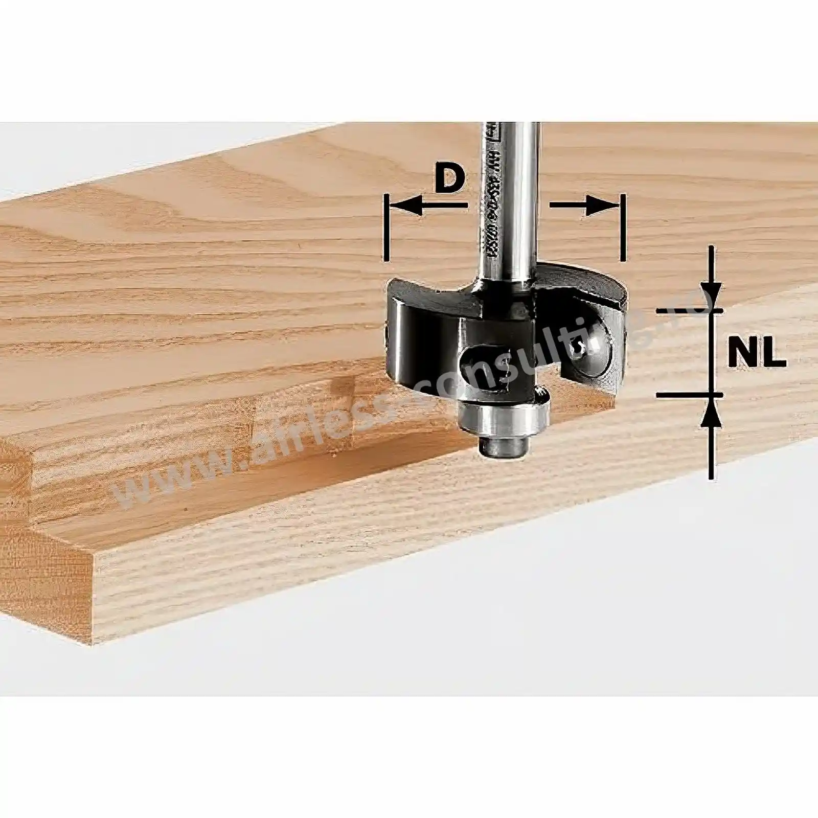 Freza de faltuit cu placute amovibile HW S8 D38/12 Festool