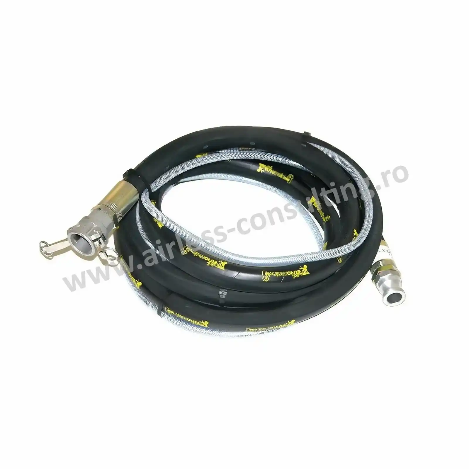 Accesorii pompe - Furtun de material si aer Euromair, 10 m, DN 32, pentru pompa de tencuit