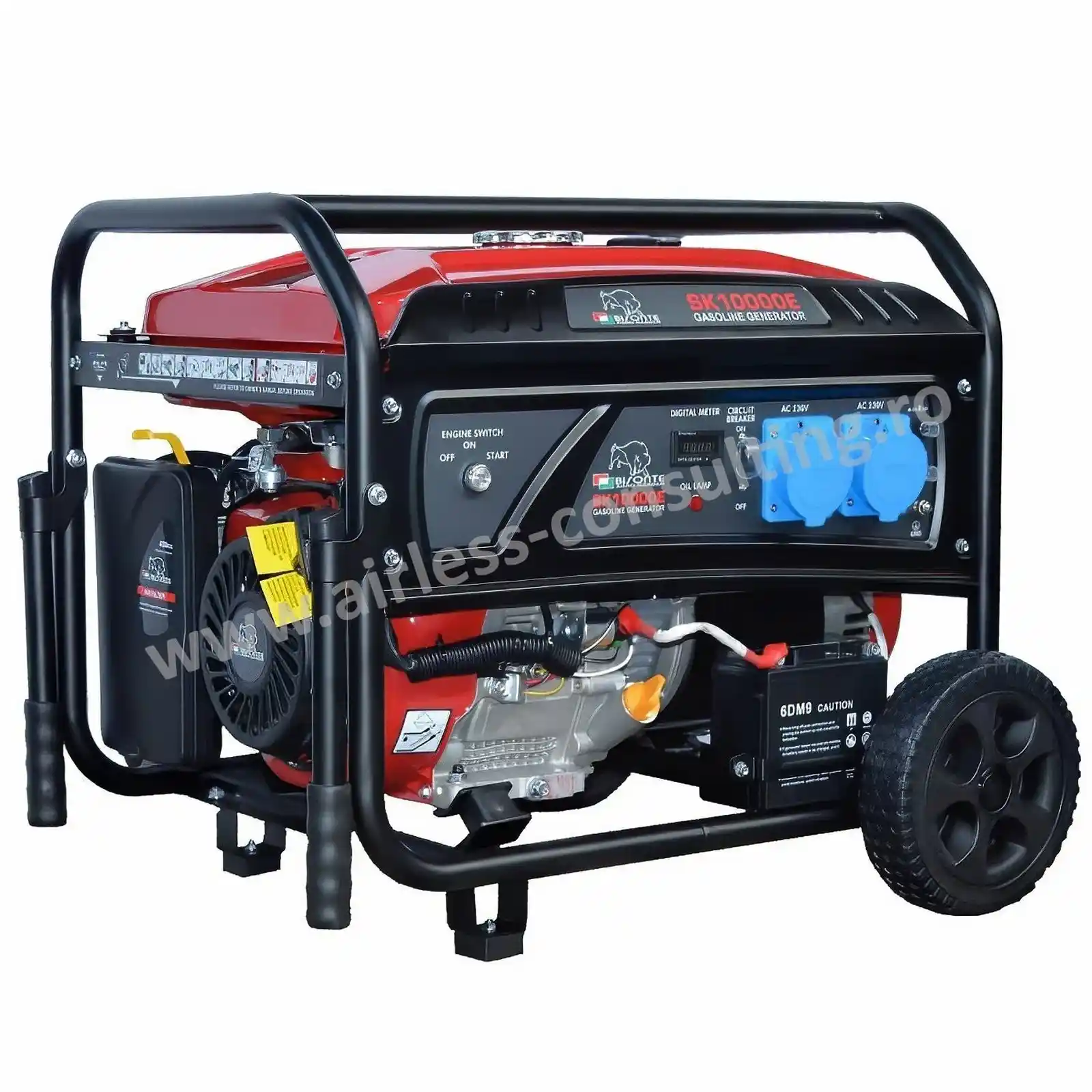 Generatoare - Generator de curent benzina, Bisonte, SK10000E, 8 kW, 230V, AVR