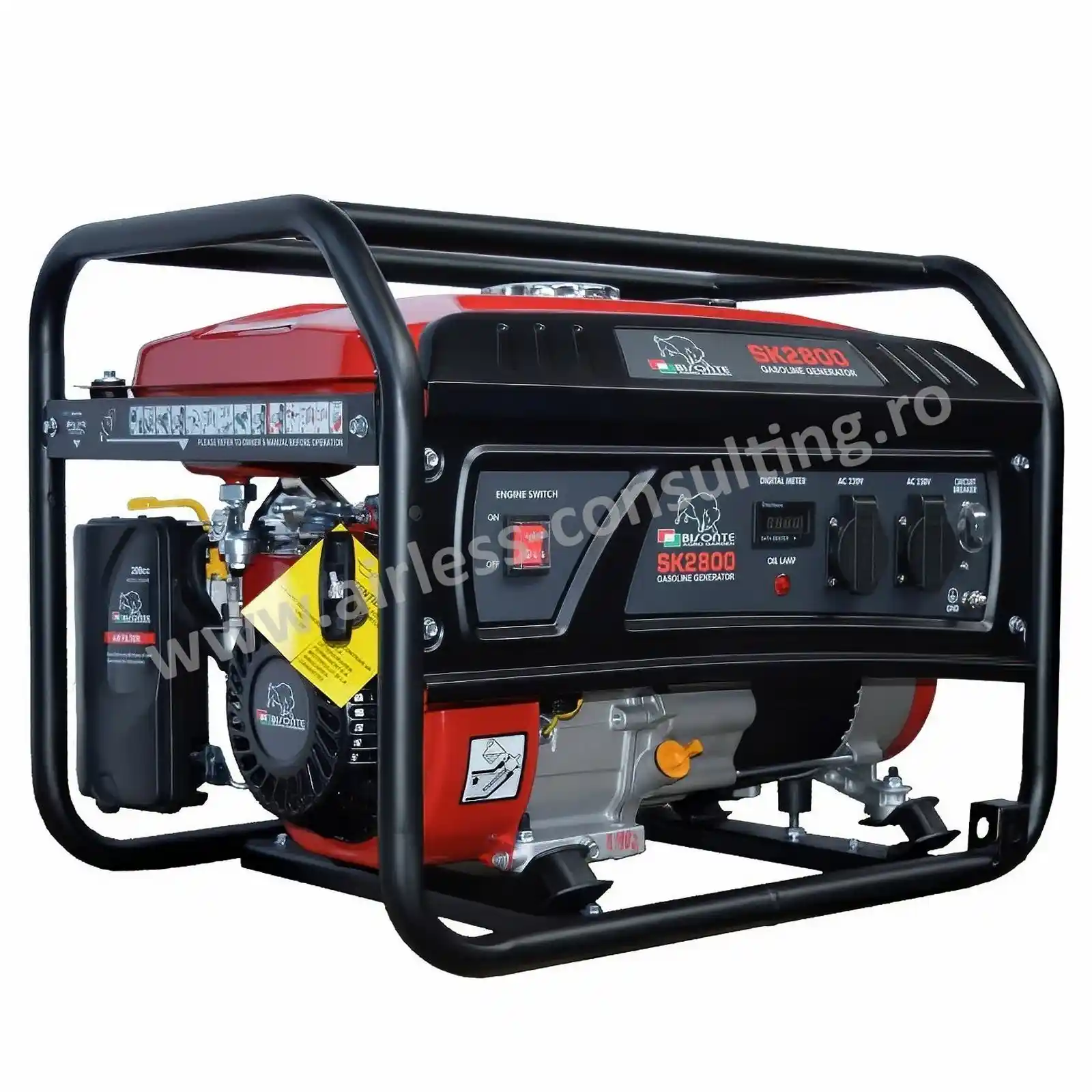 Generator de curent benzina, Bisonte, SK2800, 2.8 kW, 230V, AVR [1]