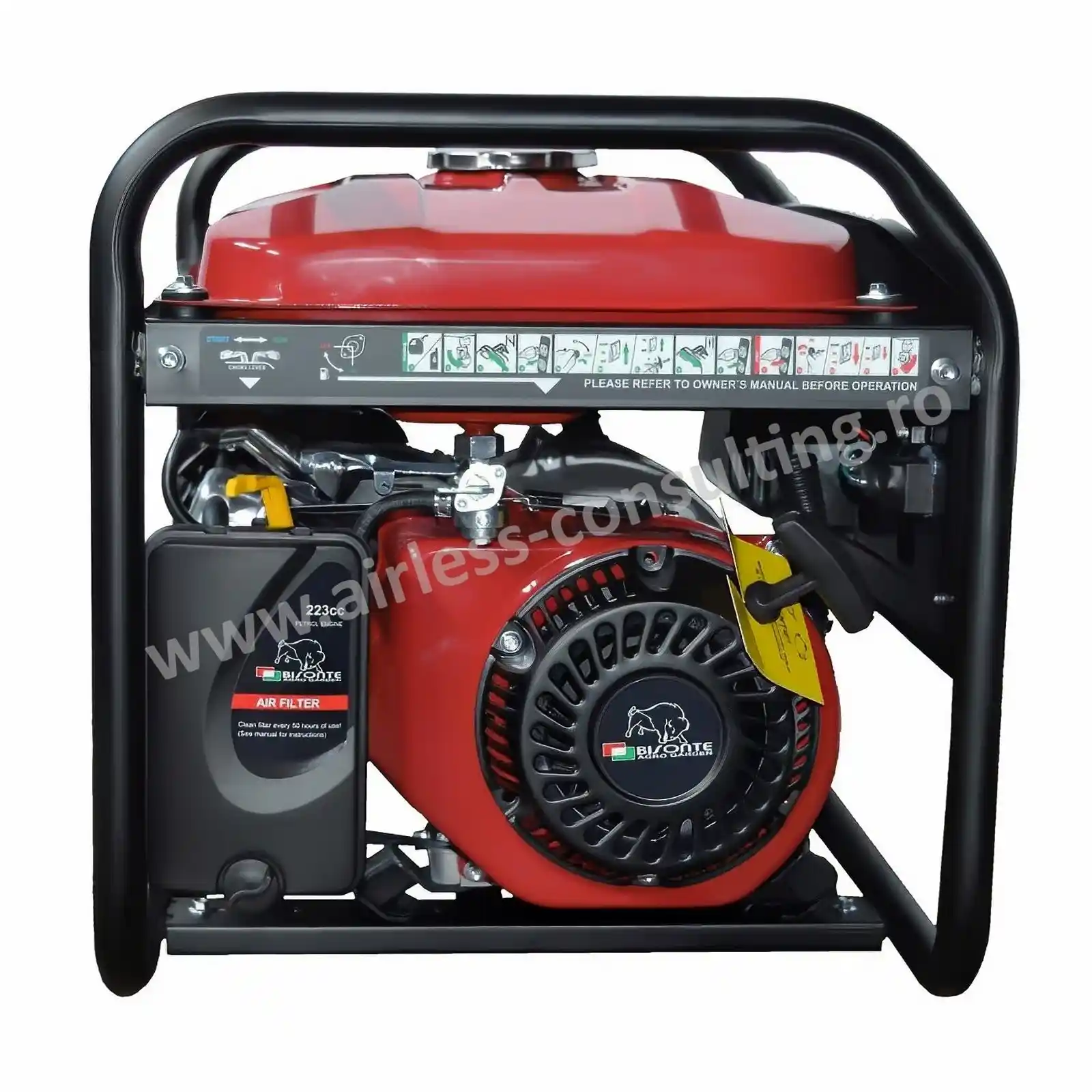 Generator de curent benzina, Bisonte, SK4500, 3.8 kW, 230V, AVR [2]