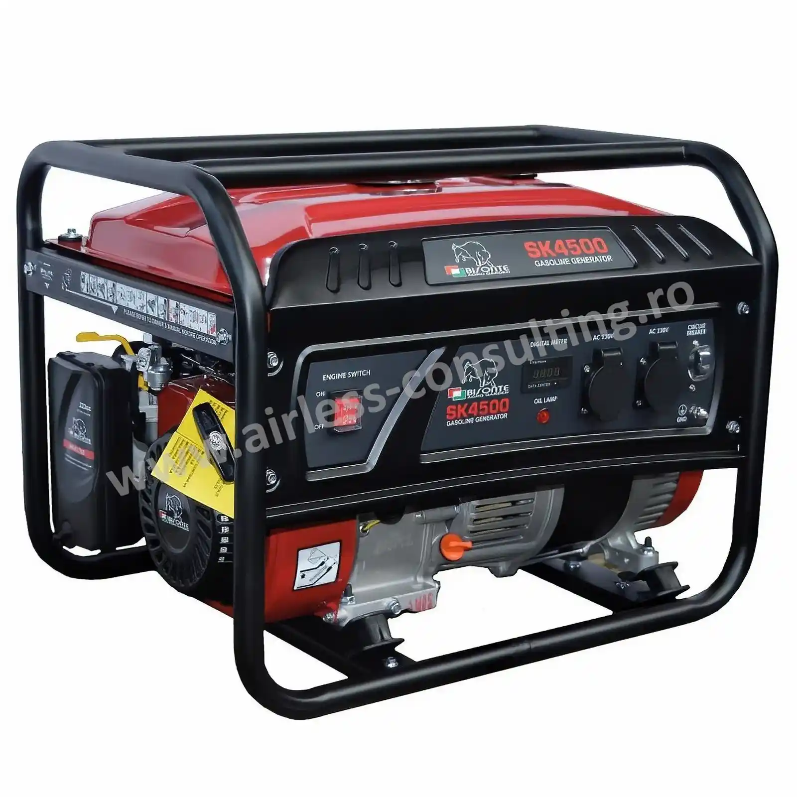 Generatoare - Generator de curent benzina, Bisonte, SK4500, 3.8 kW, 230V, AVR
