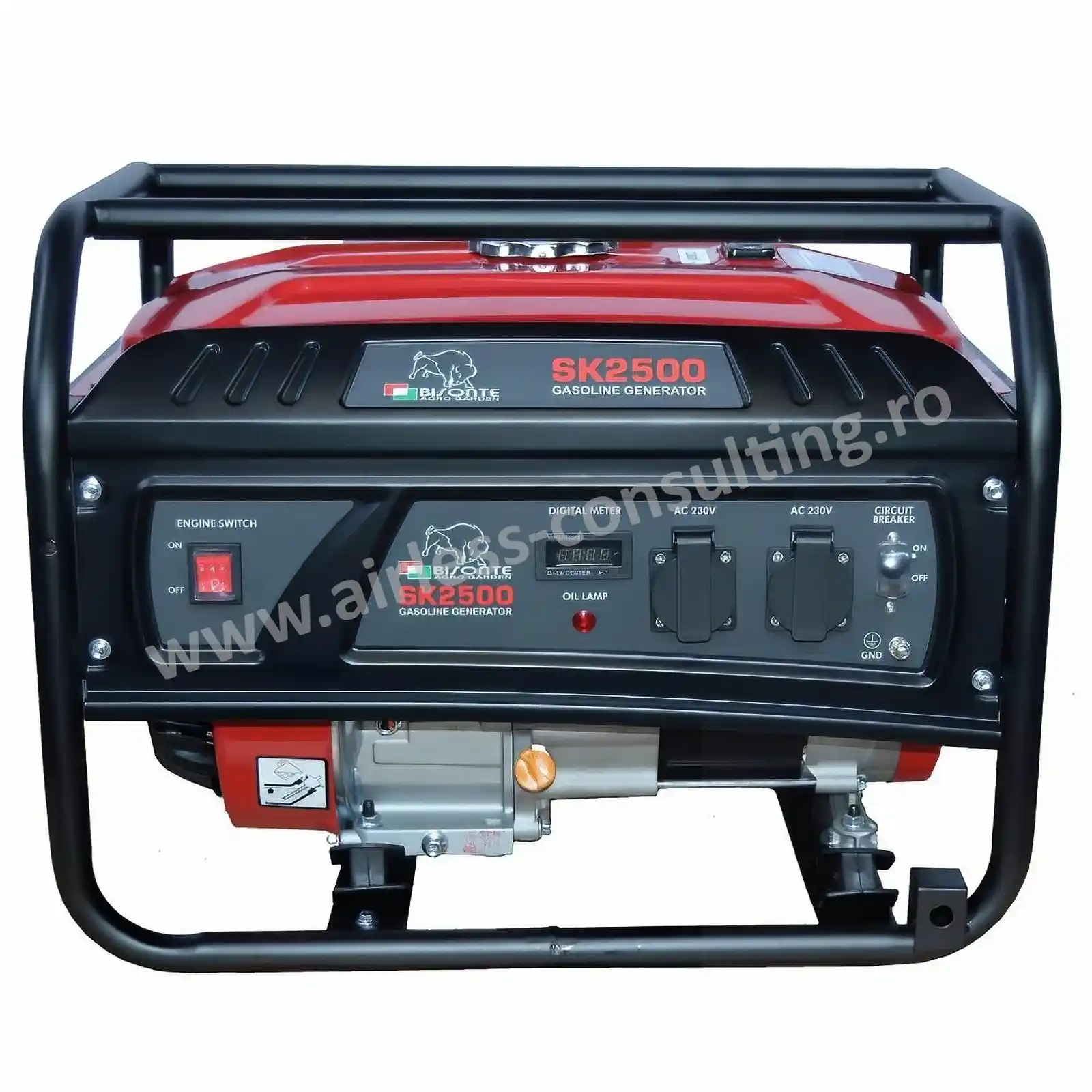 Generator de curent pe benzina, Bisonte, SK2500, 2.2 kW, 230V, AVR [1]