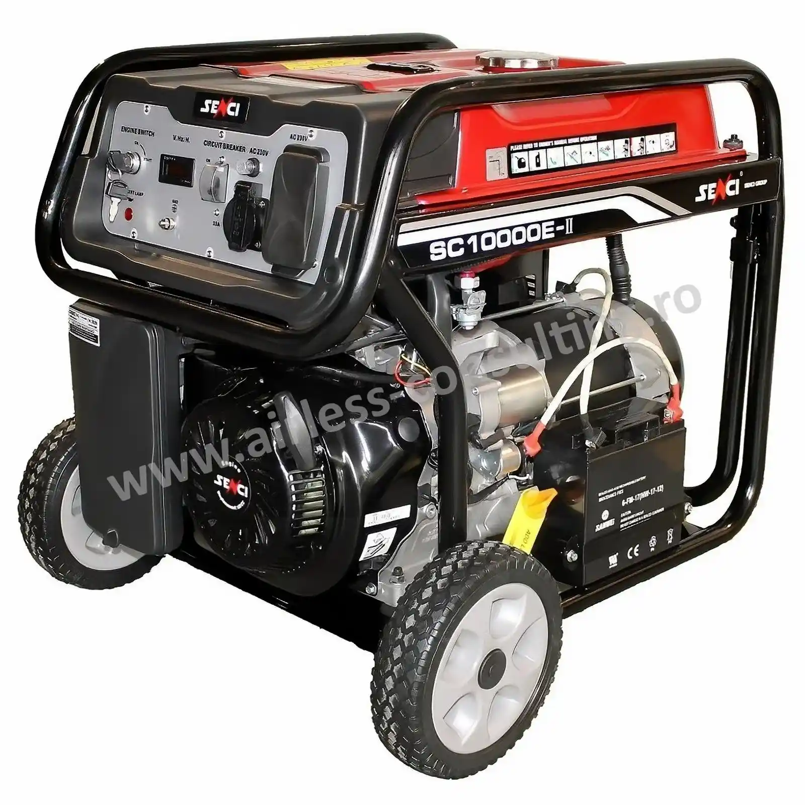 Generatoare - Generator de curent pe benzina, SC 10000E TOP, 8.5 kW, 230V