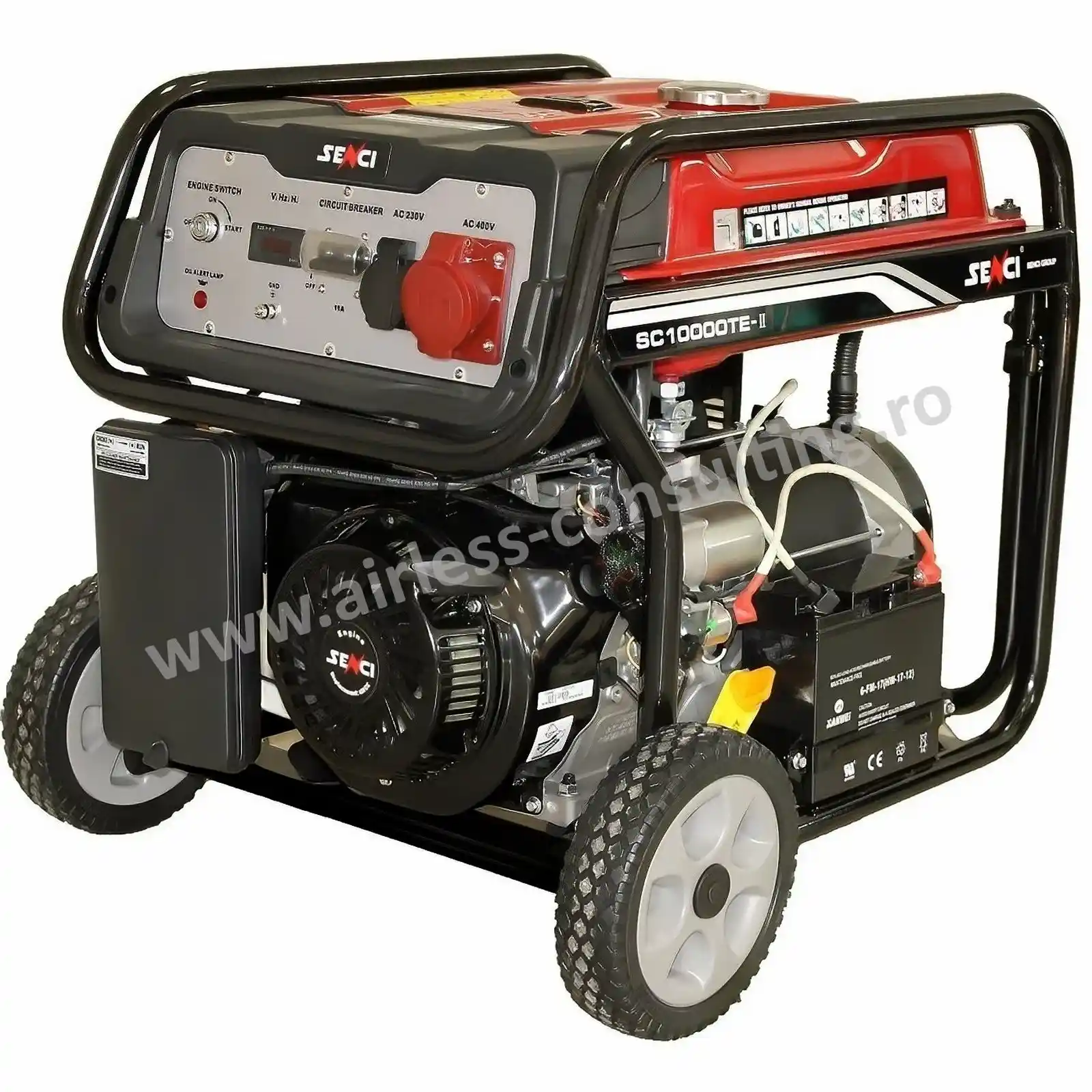 Generatoare - Generator de curent pe benzina, SC 10000TE TOP, 8.5 kW, 400V