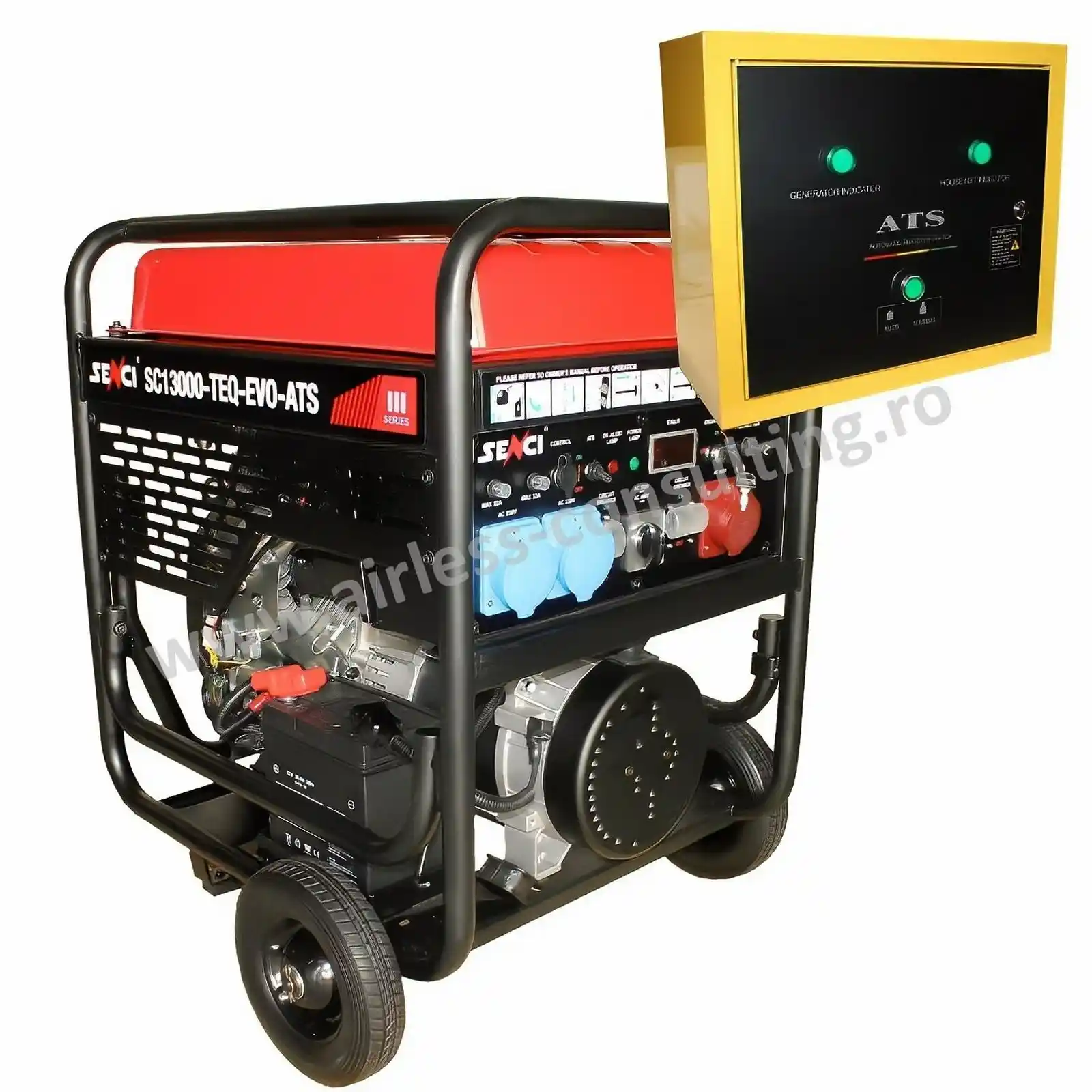 Generatoare - Generator de curent pe benzina, SC 13000TEQ ATS EVO, 11 kW, 400V