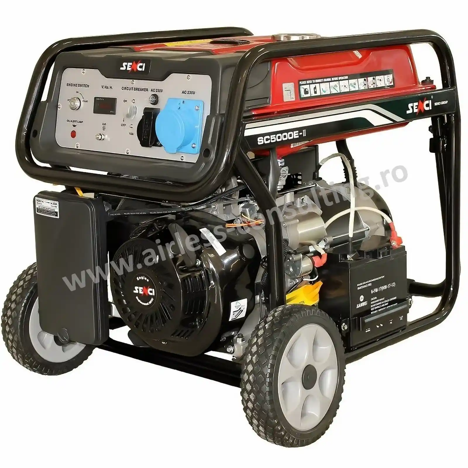 Generatoare - Generator de curent pe benzina, SC 5000E TOP, 4.5 kW, 230V