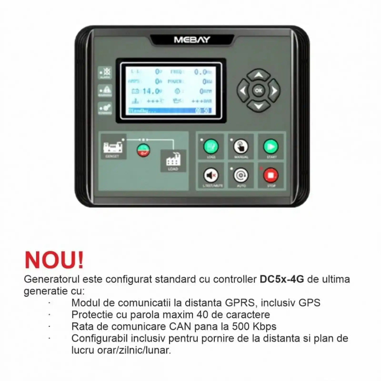 Generator insonorizat SENCI SCDE55i-YS putere maxima 55 kVA 400V ATS inclus [2]