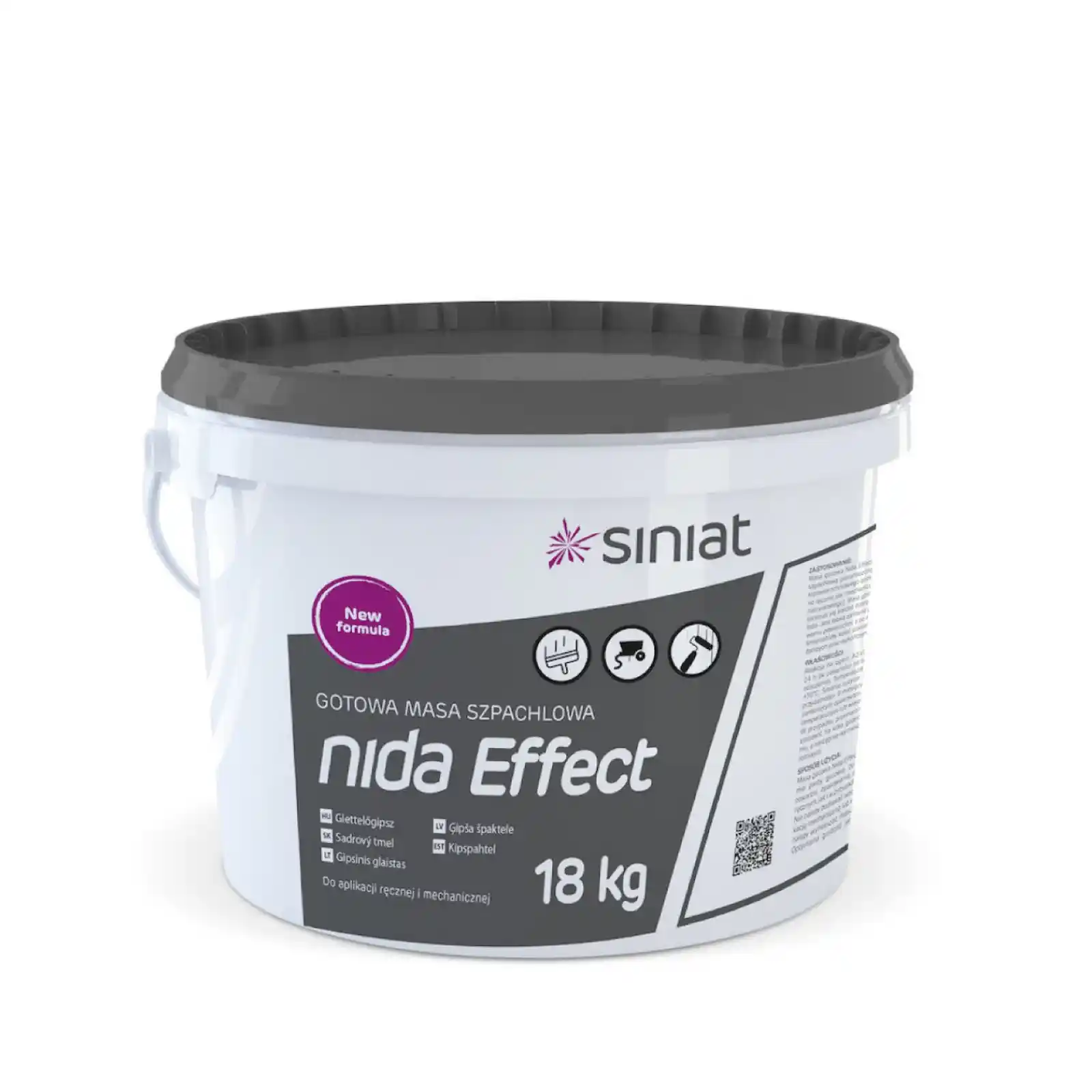 Materiale constructii - Glet gata preparat, la galeata, Nida Effect, Siniat, 18 Kg