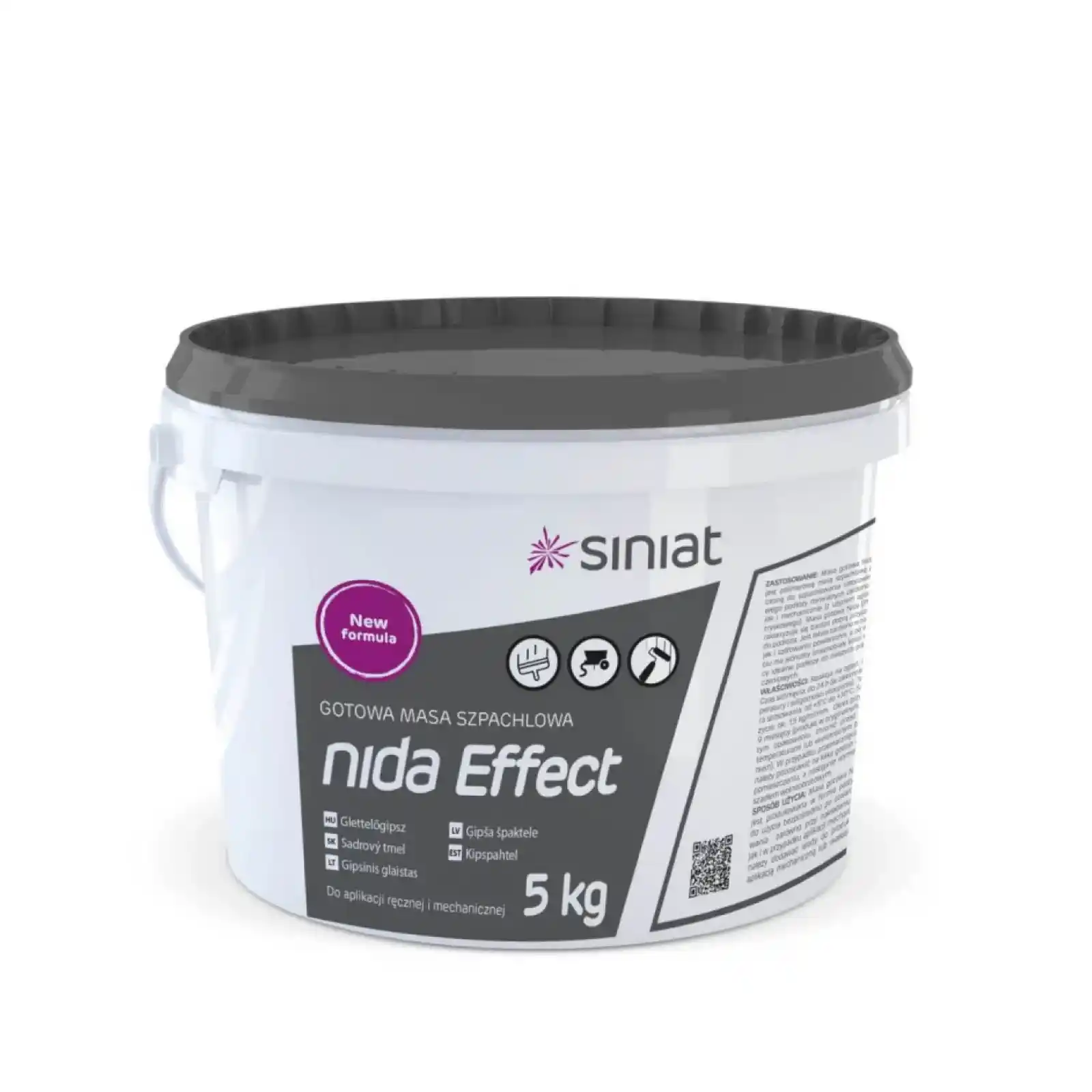 Materiale constructii - Glet gata preparat, la galeata, Nida Effect, Siniat, 5 Kg