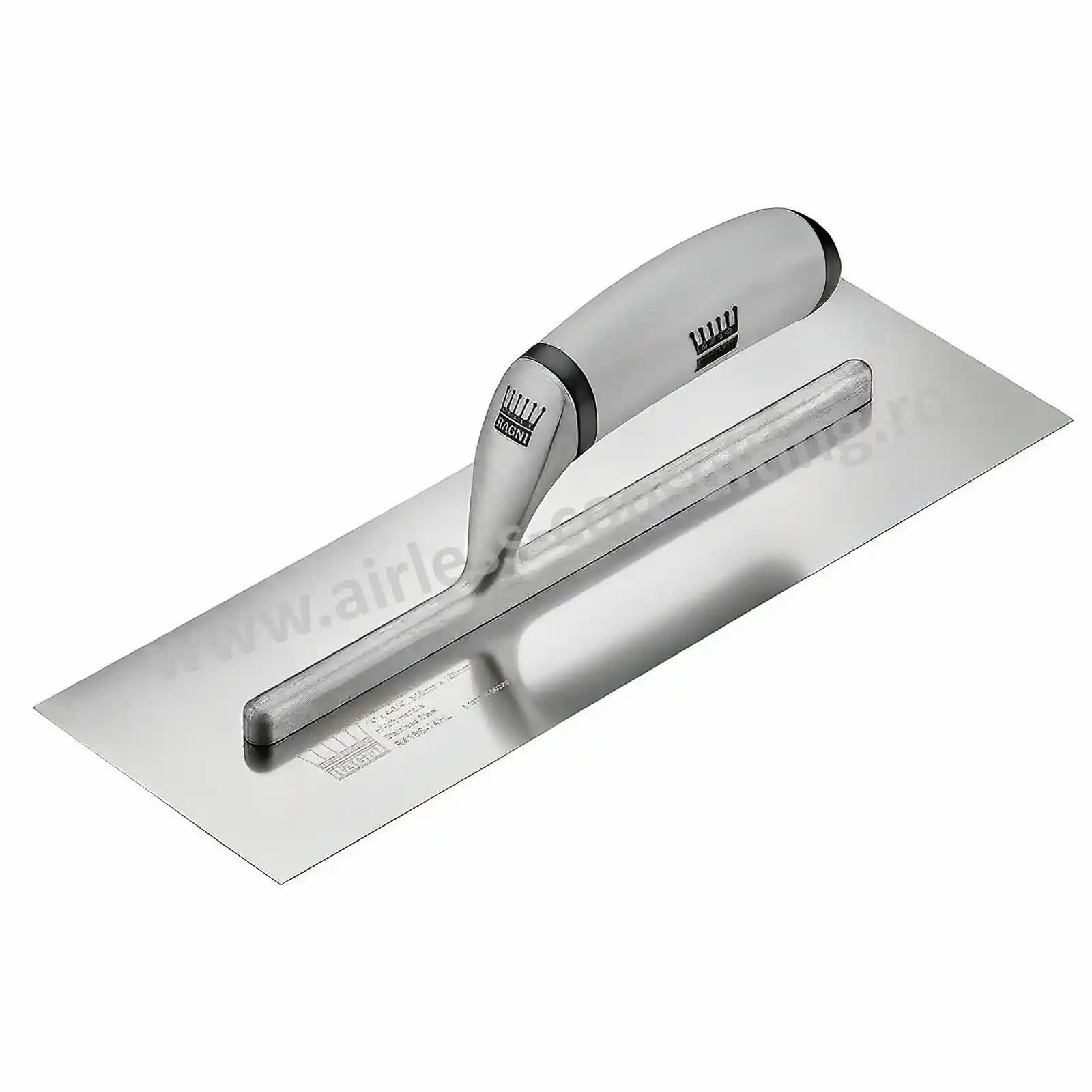 Gletiera Mare - Gletiera inox semiflexibila, 40 cm, Ragni, maner din cauciuc