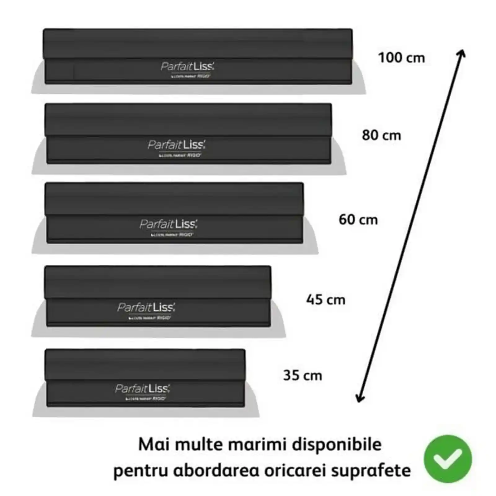Gletiera profesionala rigida de 100 cm cu lama de inox de 0.5 mm, Premium Parfaitliss LOutil Parfait [4]