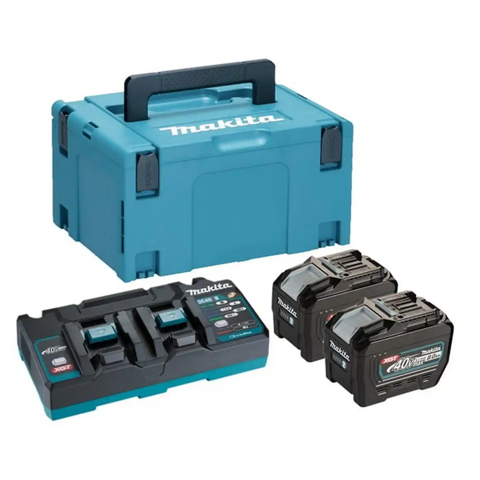 Adaptoare Makita - Kit de incarcare XGT - 2xBL4080F + DC40RB + Makpac, Makita