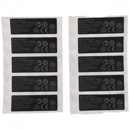 Promotii si oferte - Kit eticheta tip pentru AROS-B 325/350, Mirka