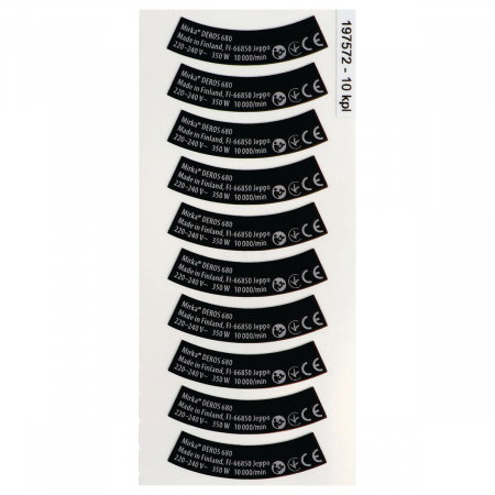 Promotii si oferte - Kit eticheta tip pentru DEROS 550,625,680 220–240V, Mirka