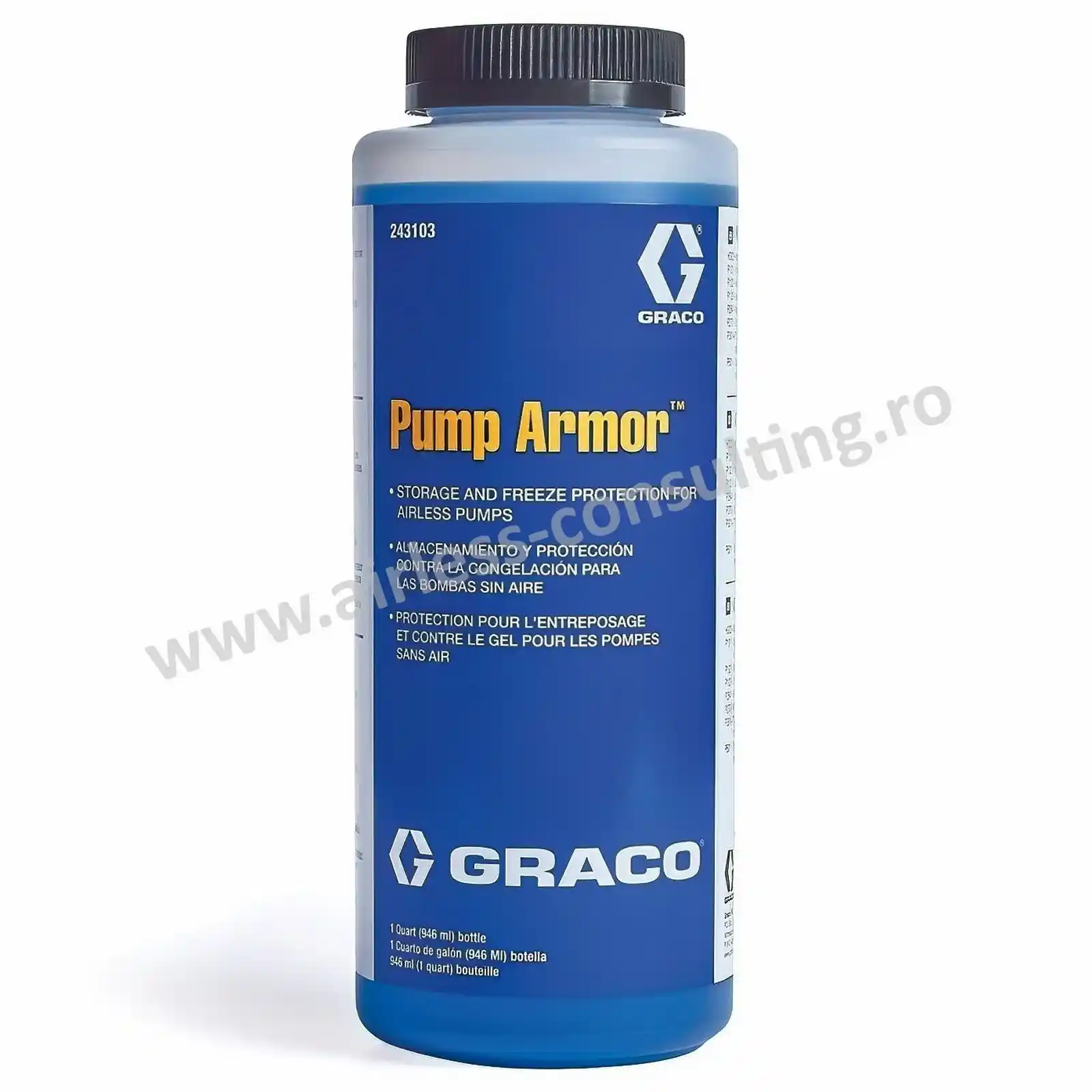 Produse de intretinere pompe - Lichid de intretinere depozitare, Graco, Pump Armor 946 ml pentru curatarea pompelor