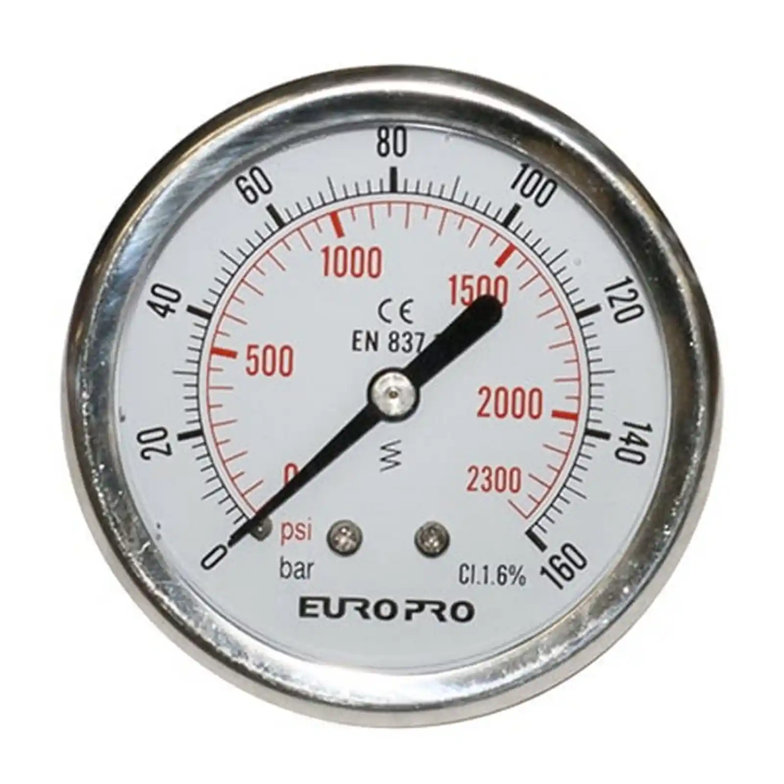 Piese de schimb pompe - Manometru Europro 50 mm, de la 0 la 160 bar, 1/4"