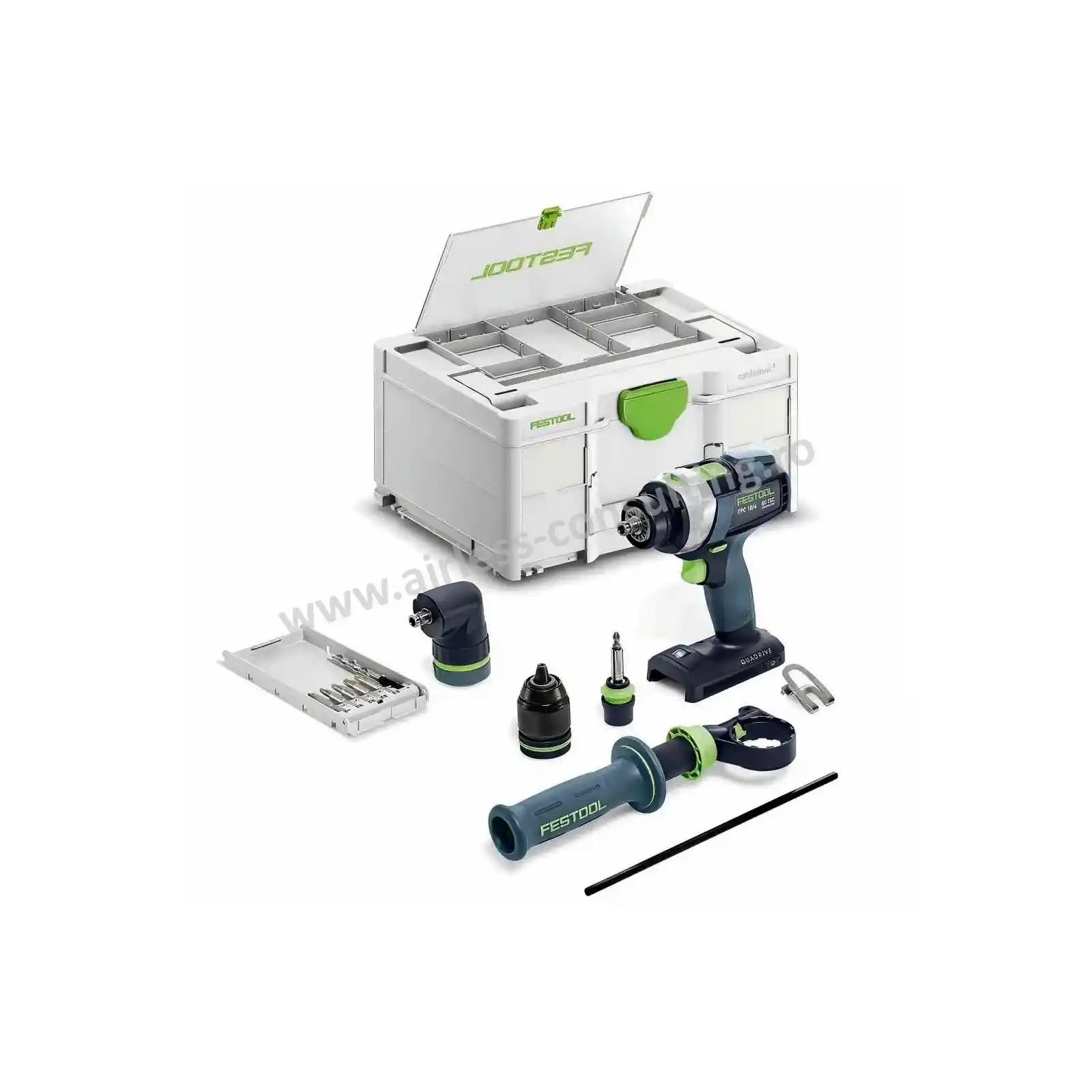 Unelte Profesionale Festool - Masina de gaurit cu percutie, cu acumulator QUADRIVE TPC 18/4-Basic-Set Festool