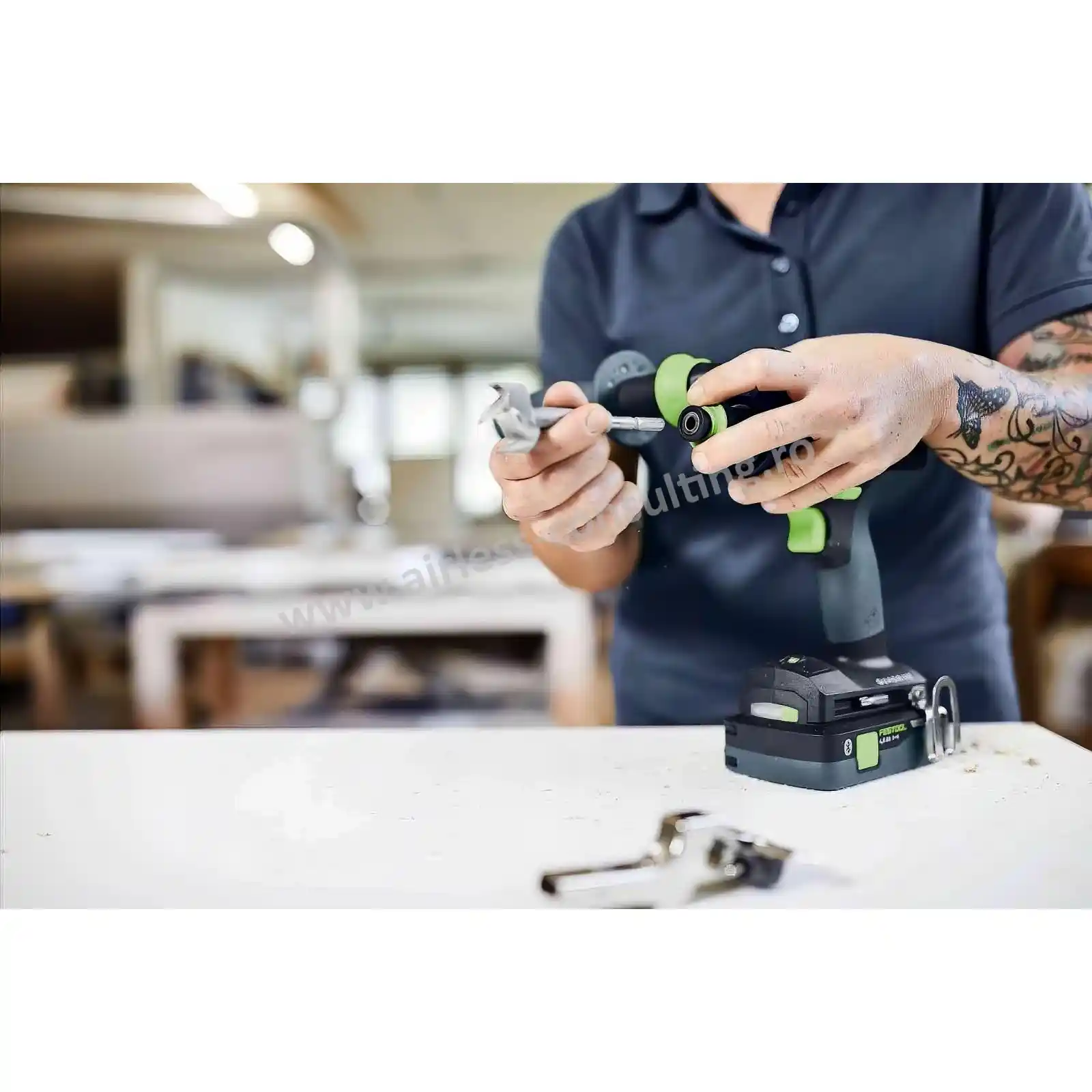 Masina de gaurit cu percutie, cu acumulator QUADRIVE TPC 18/4-Basic-Set Festool [7]