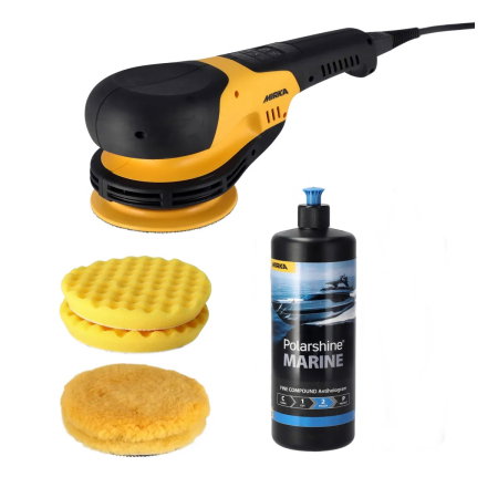 Unelte si scule Mirka - Masina de lustruit Mirka POLAROS RP 600 + Set polisare pentru vopsea finala