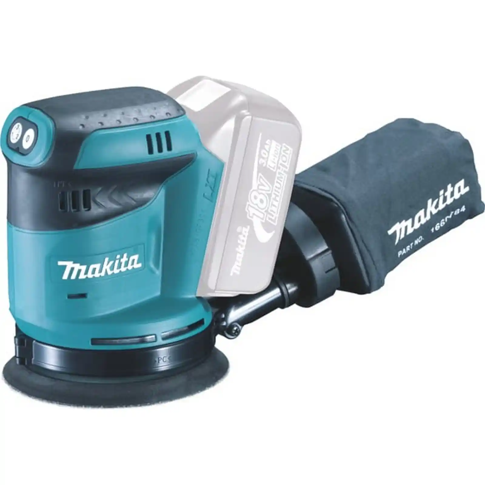 Unelte si scule Makita - Masina de slefuit orbitala compatibila cu acumulatori 18V, Makita