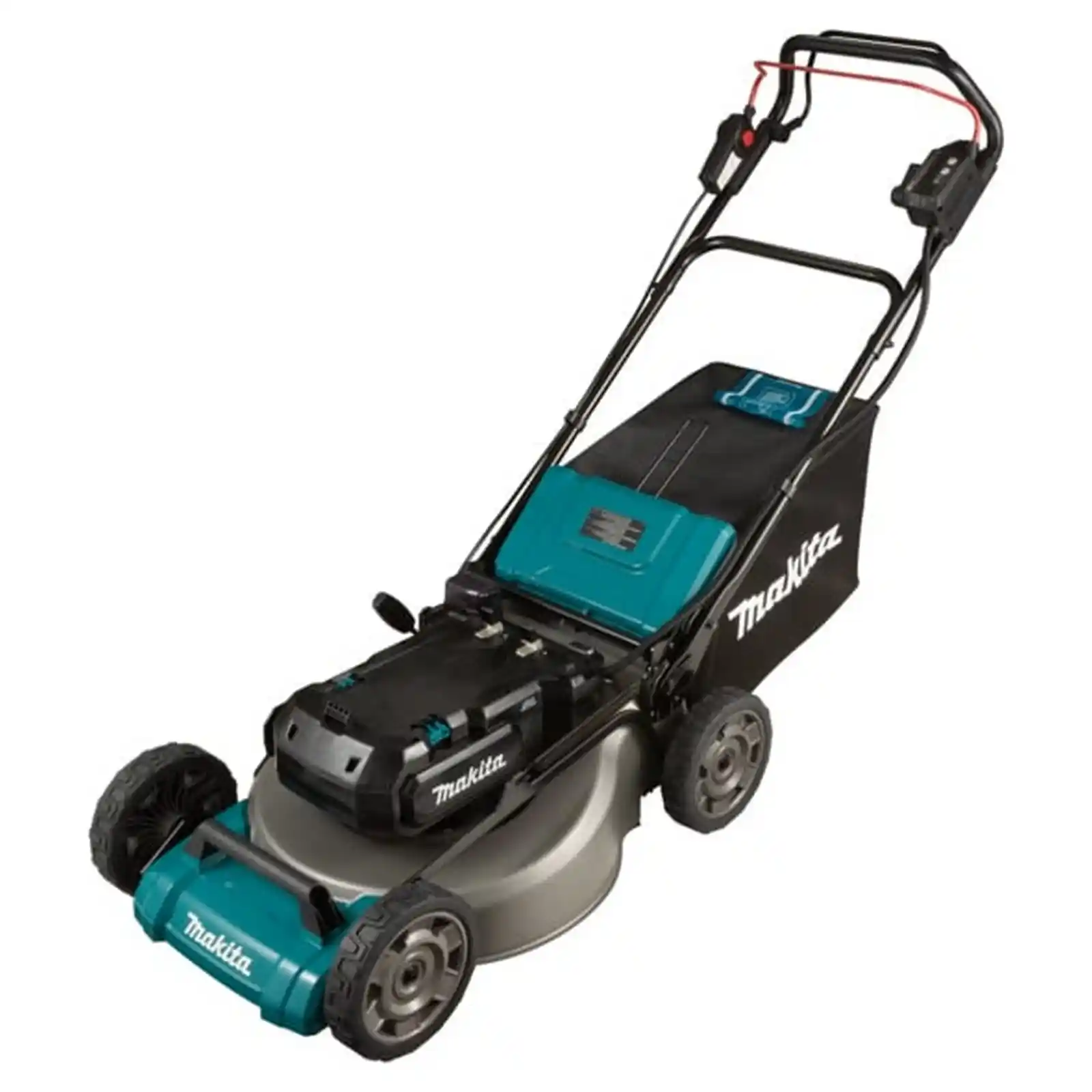 Masina de tuns gazon si iarba - Masina de tuns gazon compatibila cu acumulatorul tip rucsac PDC1200A01, 53 cm, autopropulsie, fara acumulatori, Makita