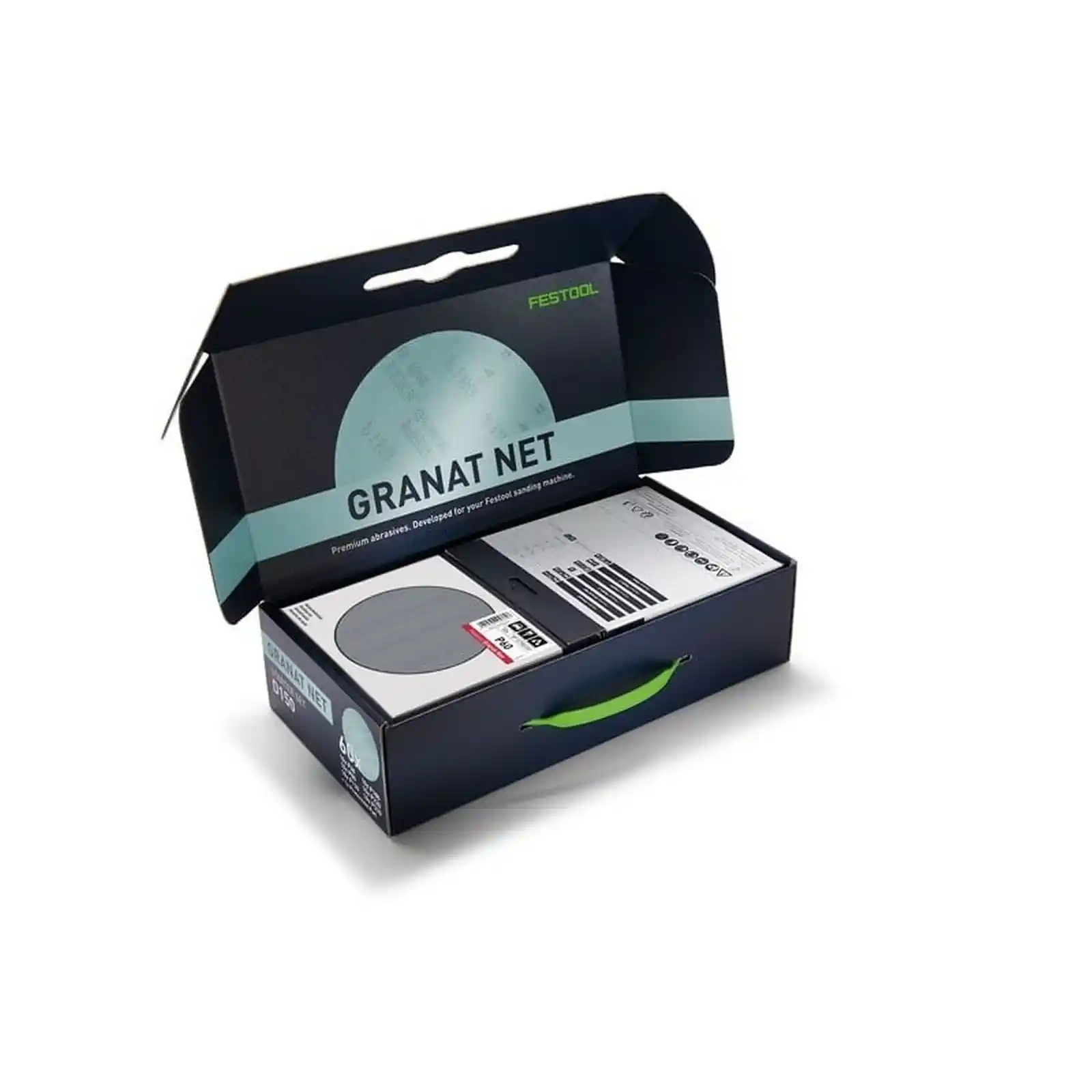Abrazive pentru uneltele Festool - Material abraziv reticular Granat Net, D150 GR Net,-Set, Festool