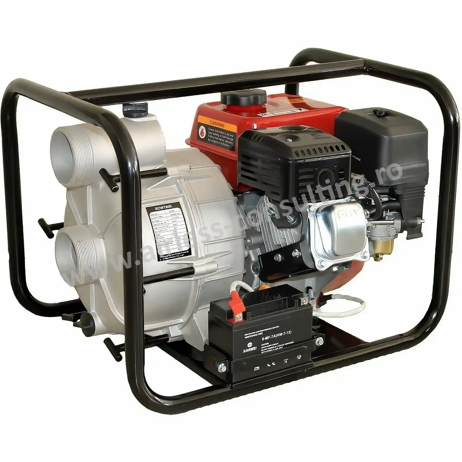 Utilaje profesionale constructii - Motopompa apa murdara, Senci, SCWT 80E, 65 mł/h, 7.5 cp