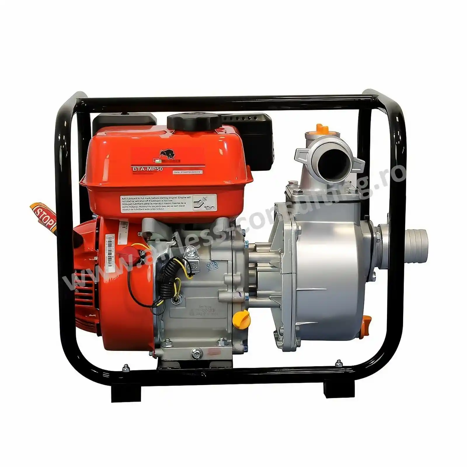 Utilaje profesionale constructii - Motopompa apa semi curata, Bisonte, BTA MP50, 500 l/min, 7 cp