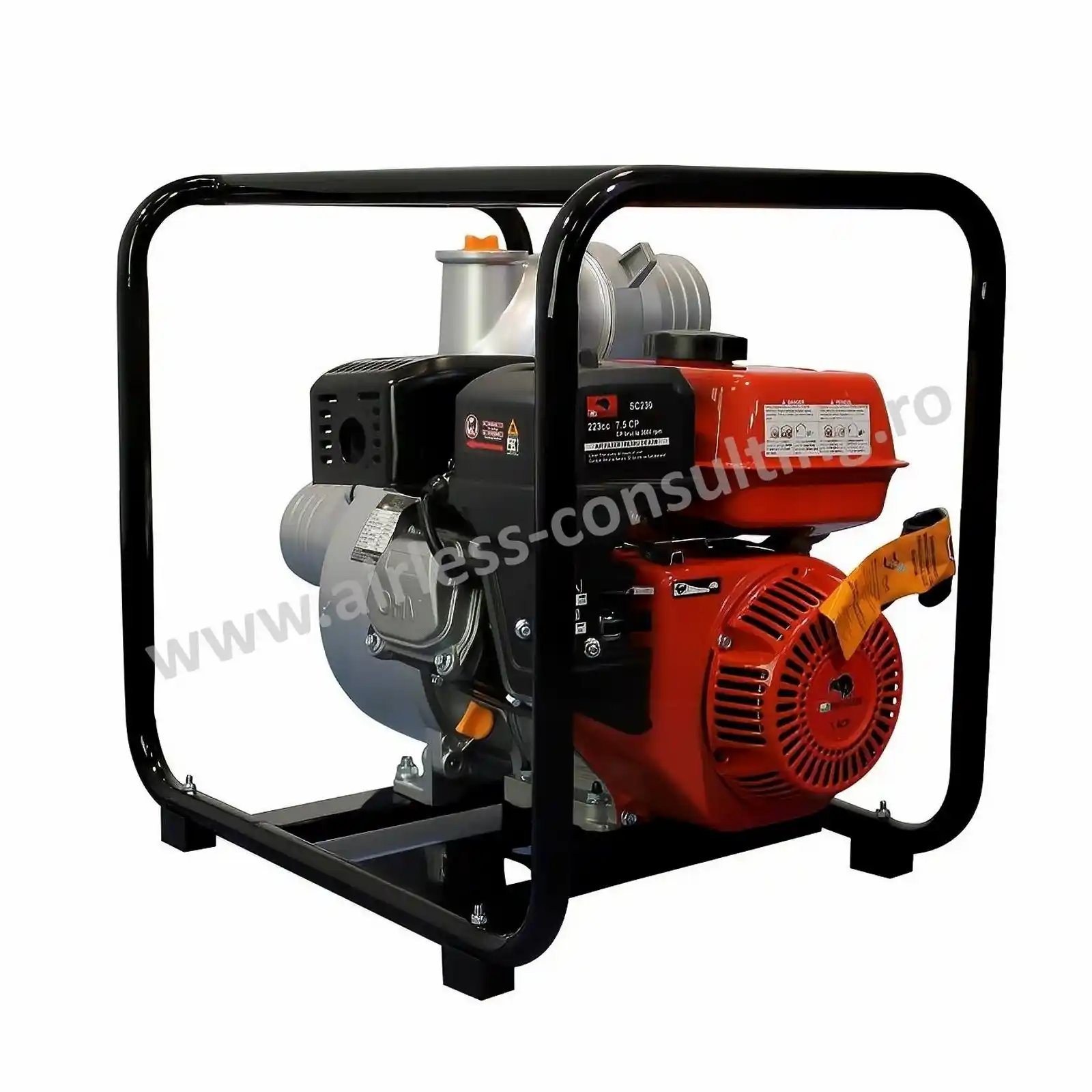 Motopompa ape semicurate BISONTE BTA-MP100 diametru 100 mm debit 80 mc/h [3]