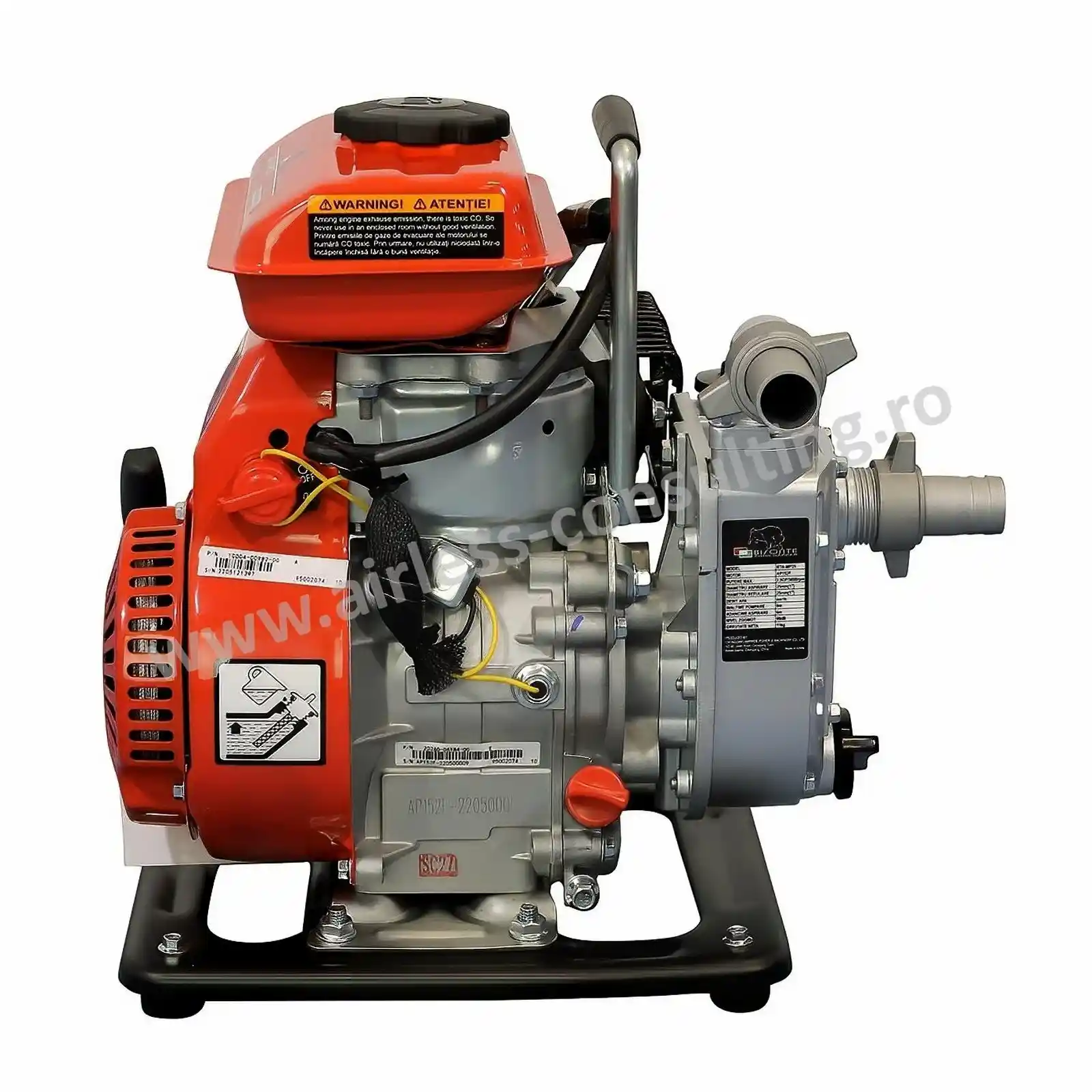 Motopompa pentru ape curate BISONTE BTA-MP25 diametru 25 mm debit 4 mc/h [1]