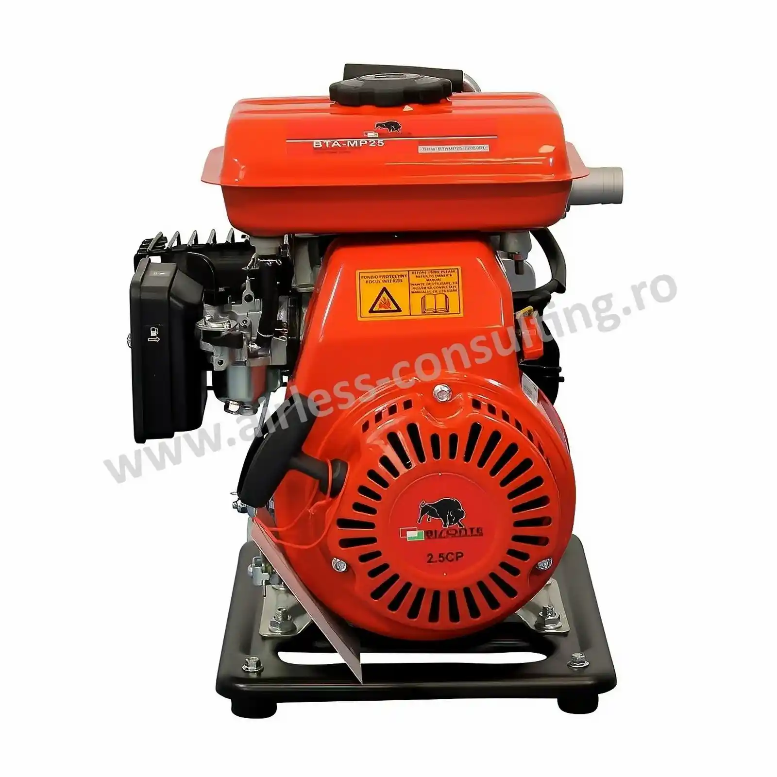 Utilaje profesionale constructii - Motopompa pentru ape curate BISONTE BTA-MP25 diametru 25 mm debit 4 mc/h